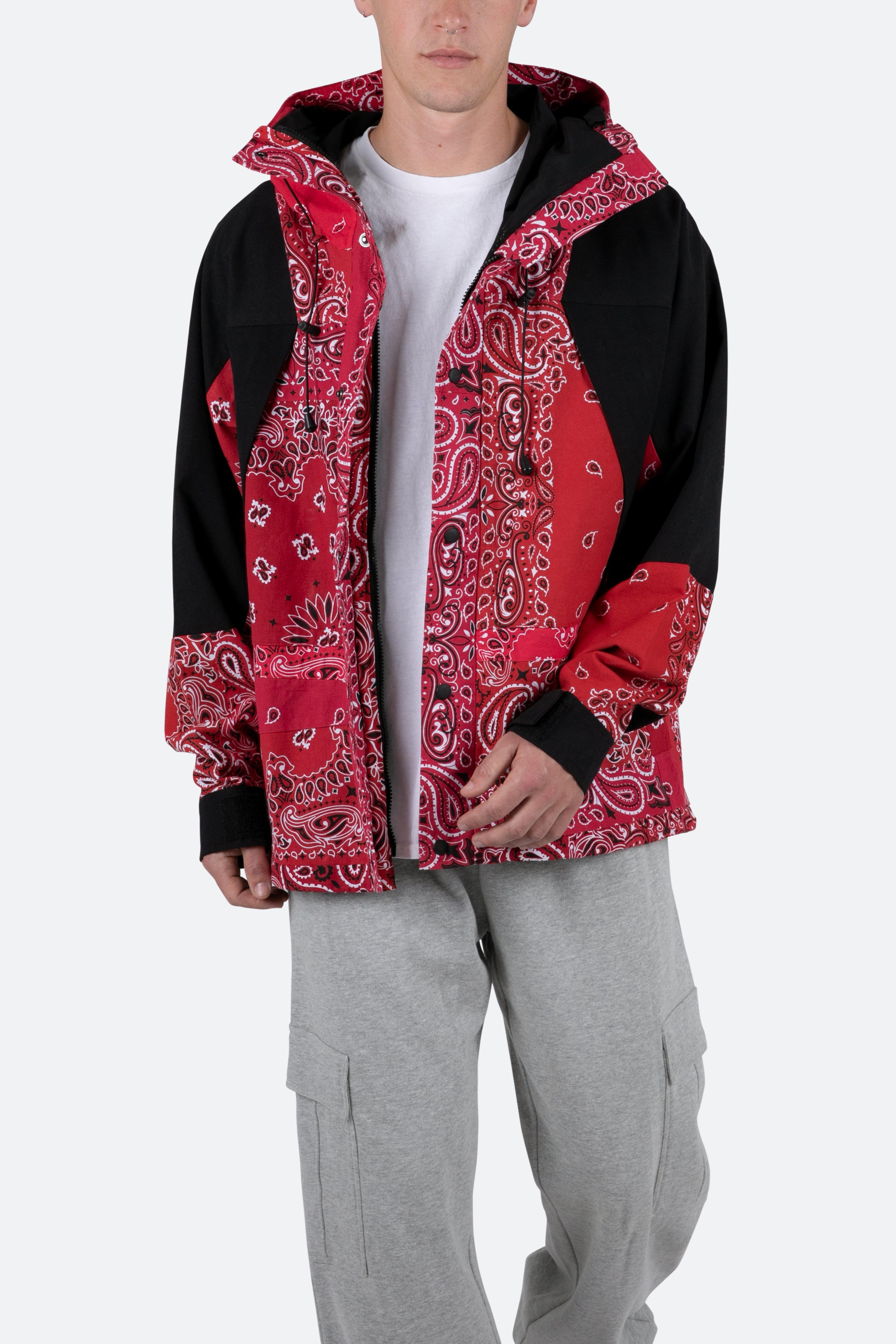 Hooded Bandana Jacket - Red Product Image