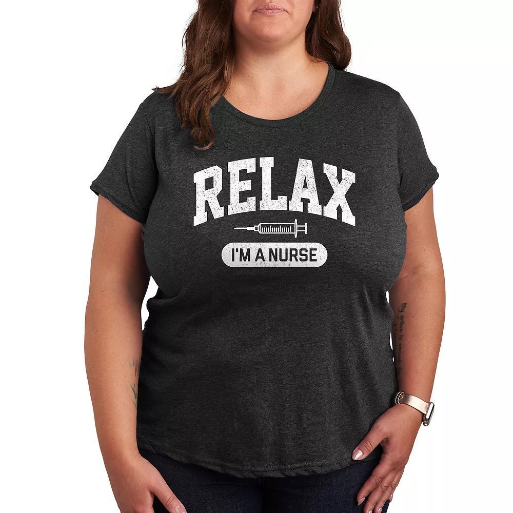 Plus Relax I'm A Nurse Graphic Tee, Women's,  Product Image