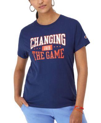 Champion Womens Classic Changing The Game Graphic T-Shirt Product Image