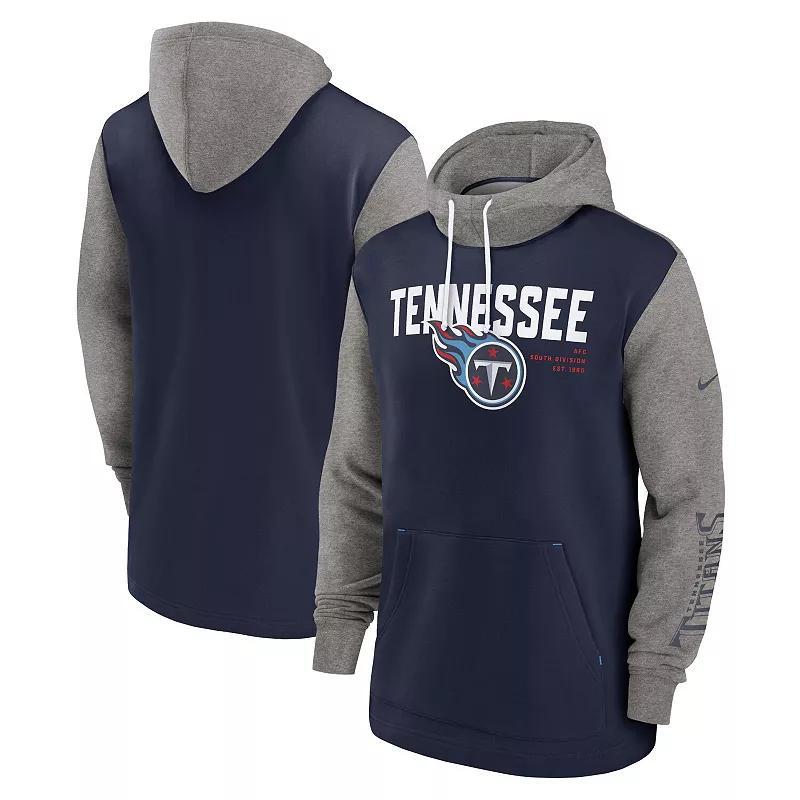 Men's Nike Navy Tennessee Titans Fashion Color Block Pullover Hoodie,  Product Image