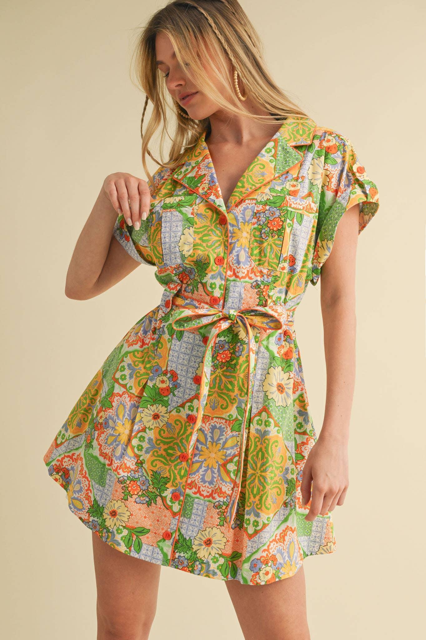 Patchwork Button Down Mini Product Image