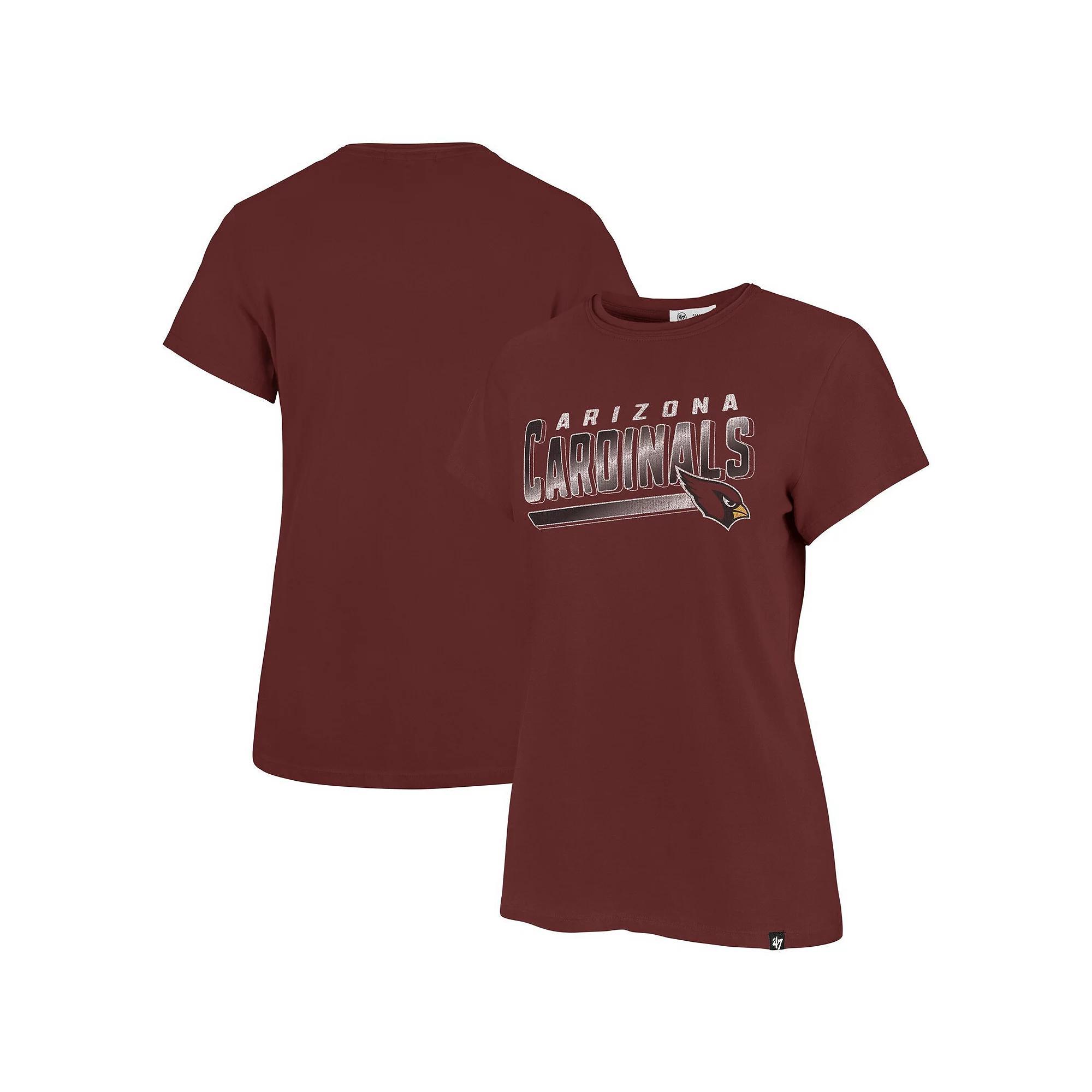 Women's '47 Cardinal Arizona Cardinals Pep Up Frankie T-Shirt, Size: XL, Red Product Image
