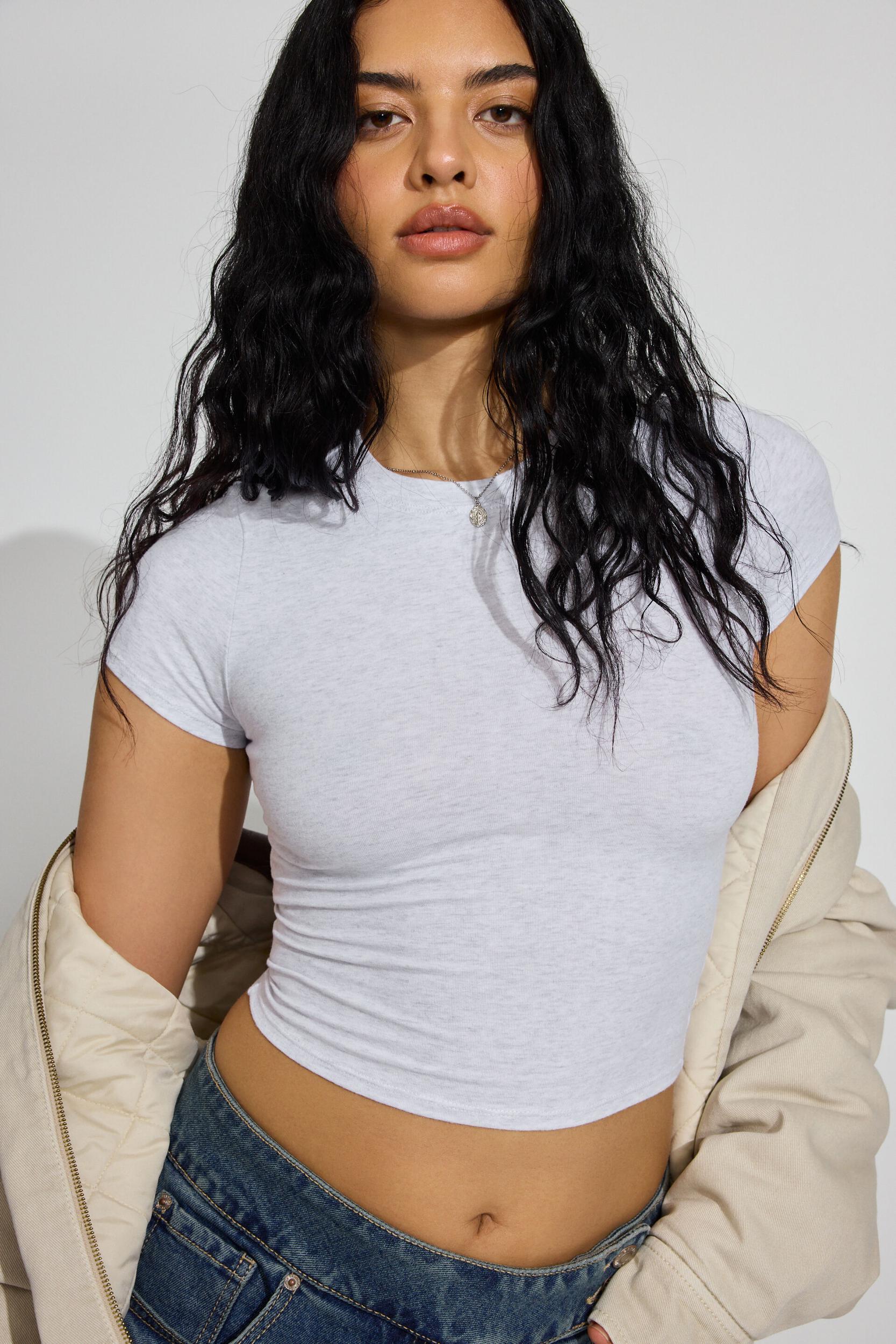 Crewneck Cropped T-Shirt Product Image