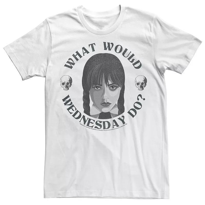 Men's Wednesday What Would Wednesday Do Tee, Size: XXL, White Product Image