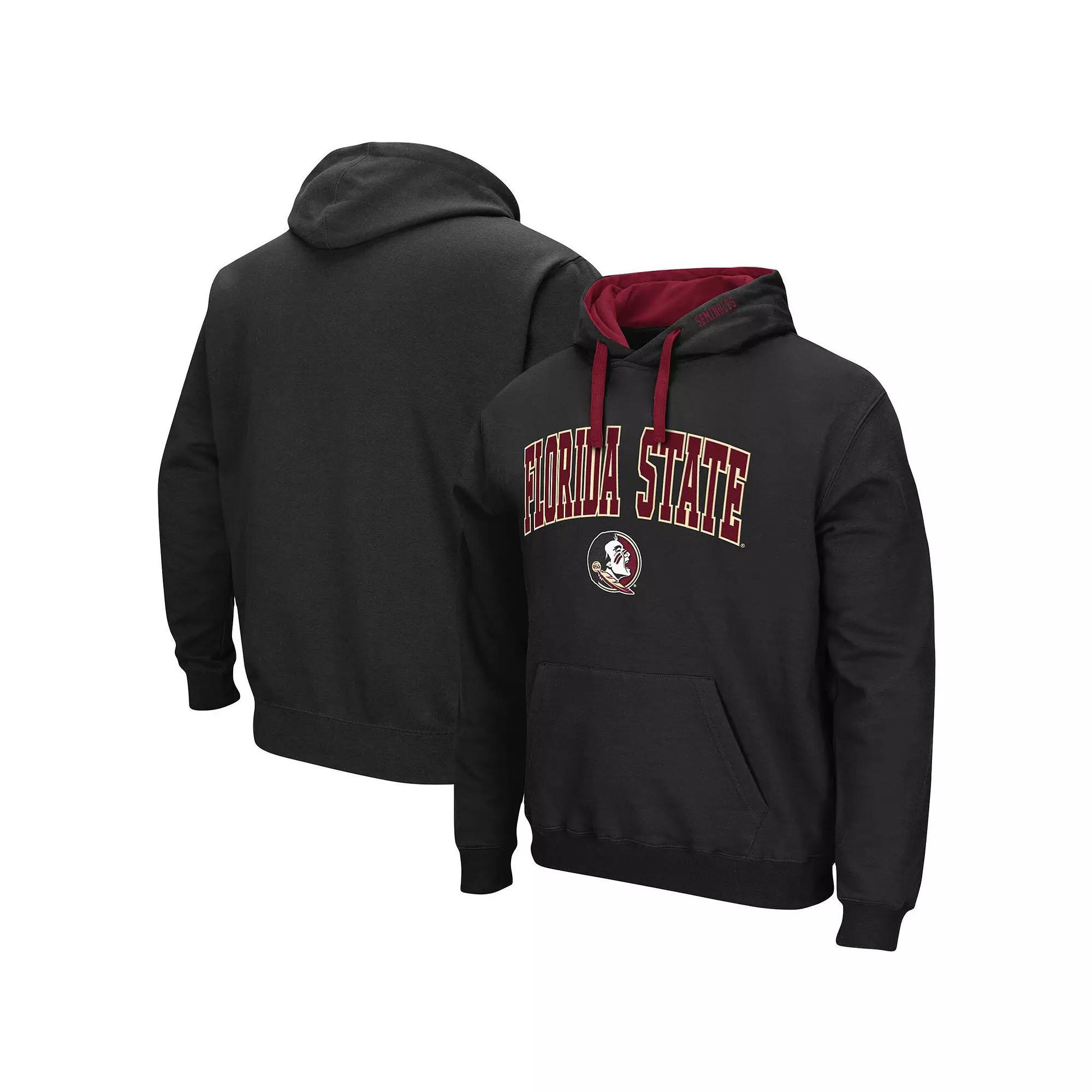 Men's Colosseum Black Maryland Terrapins Big & Tall Arch & Logo 2.0 Pullover Hoodie,  Product Image