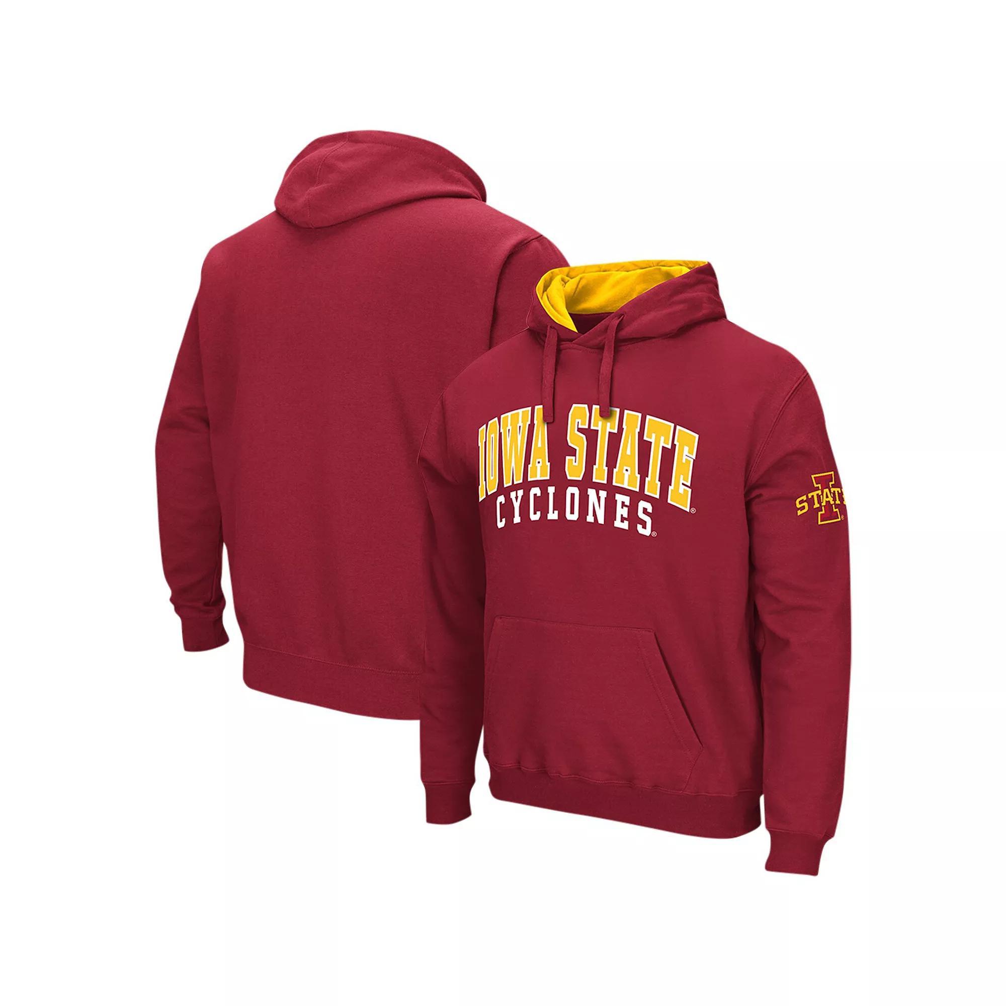 Men's Colosseum Cardinal Iowa State Cyclones Double Arch Pullover Hoodie,  Product Image