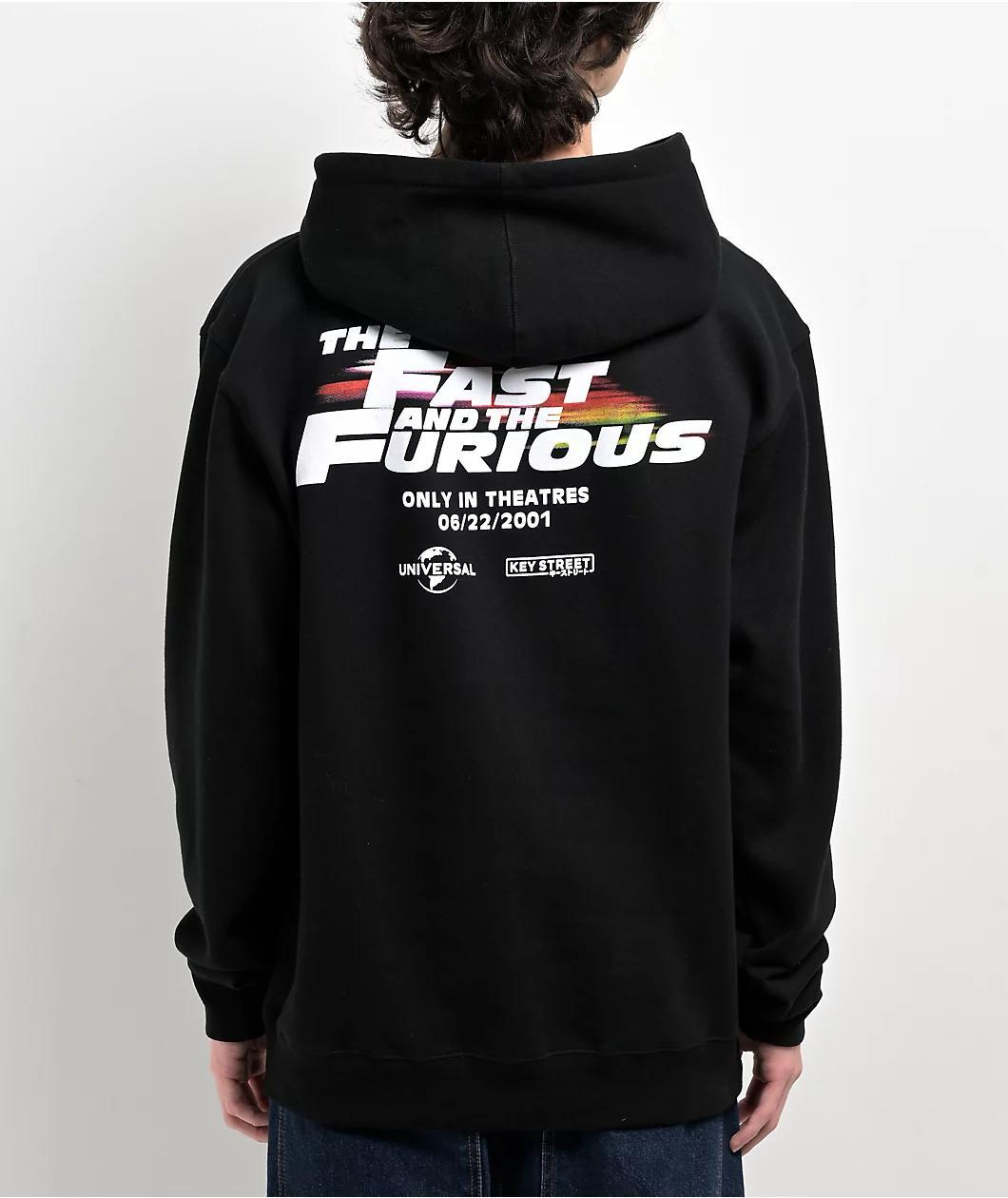 Key Street x Fast & Furious Brian's Car Black Hoodie Product Image
