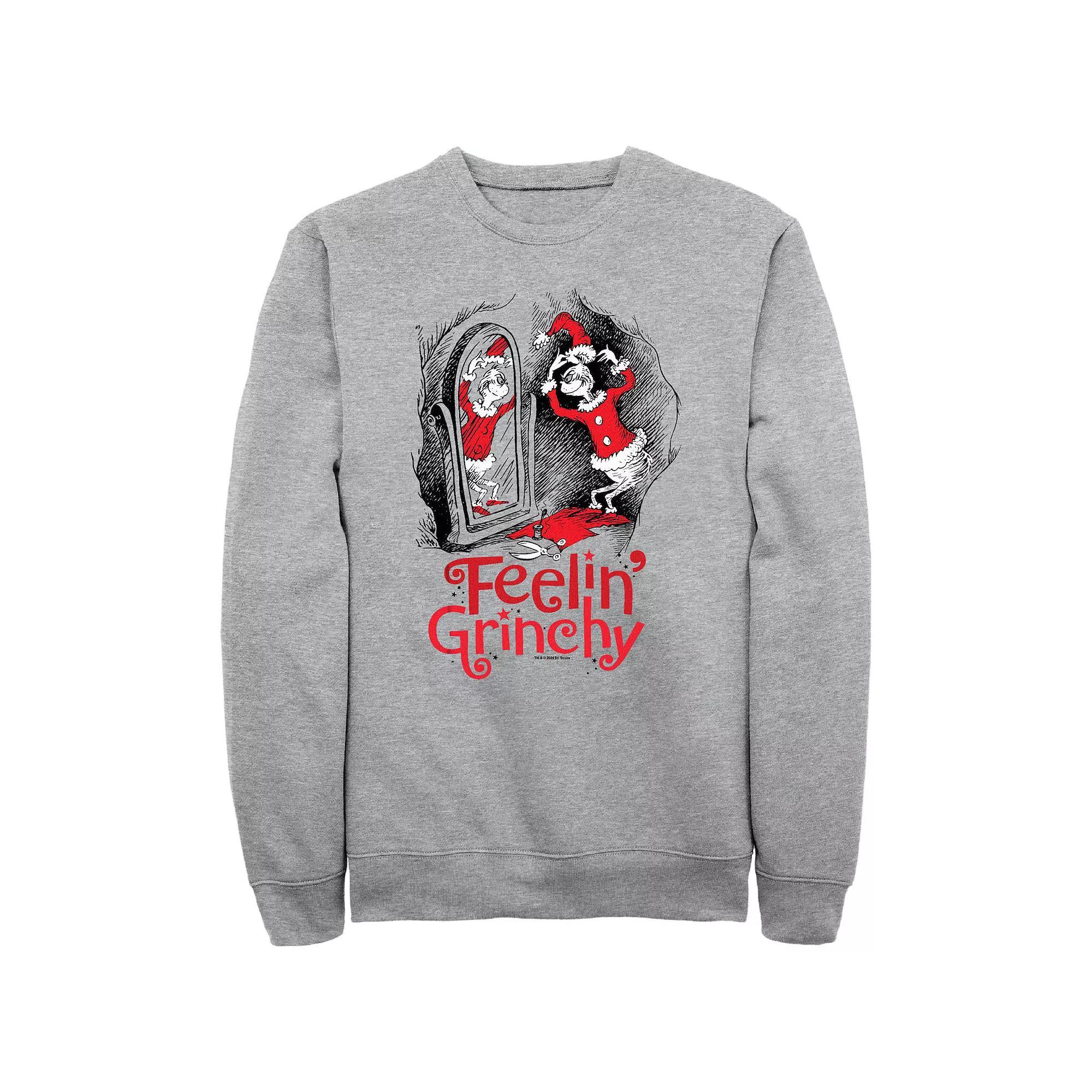 Big & Tall Dr. Seuss Feeling Grinchy Graphic Fleece, Men's,  Product Image