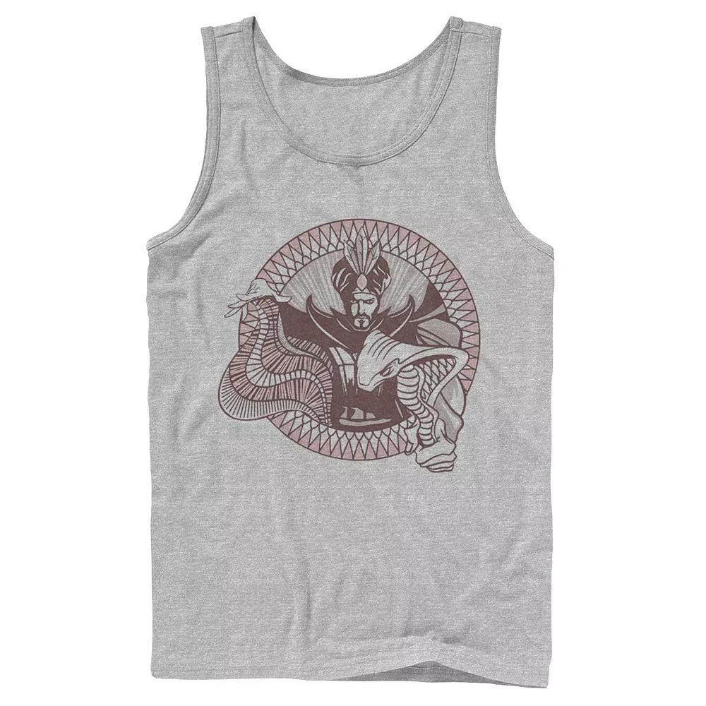 Men's Disney's Aladdin Live Action Jafar Line Art Circle Portrait Tank Top,  Product Image