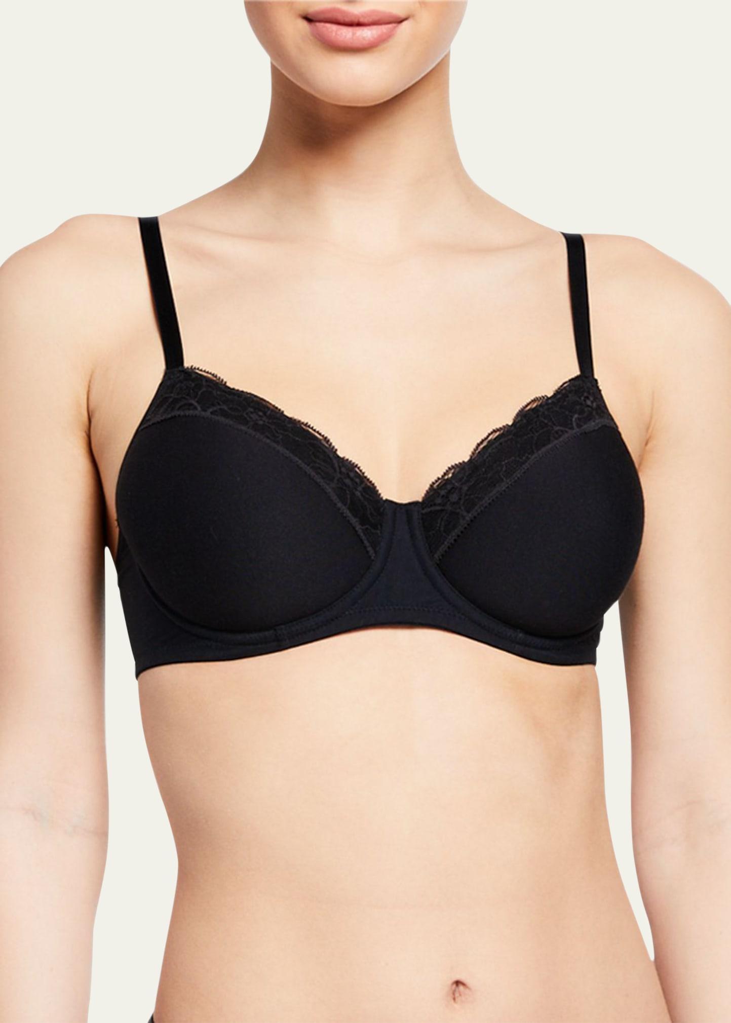 Cotton Lace Spacer T-Shirt Underwire Bra Product Image