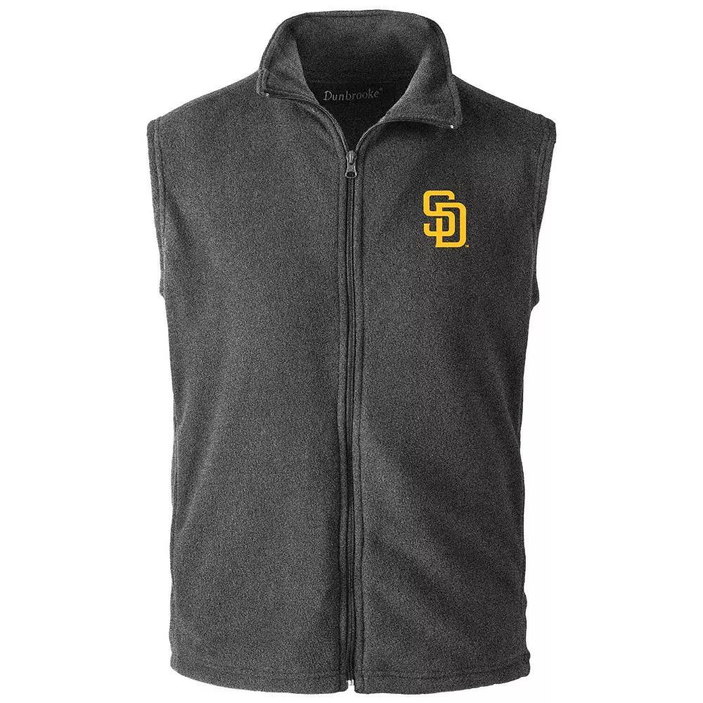 Men's Dunbrooke Gray San Diego Padres Houston Full-Zip Vest,  Product Image