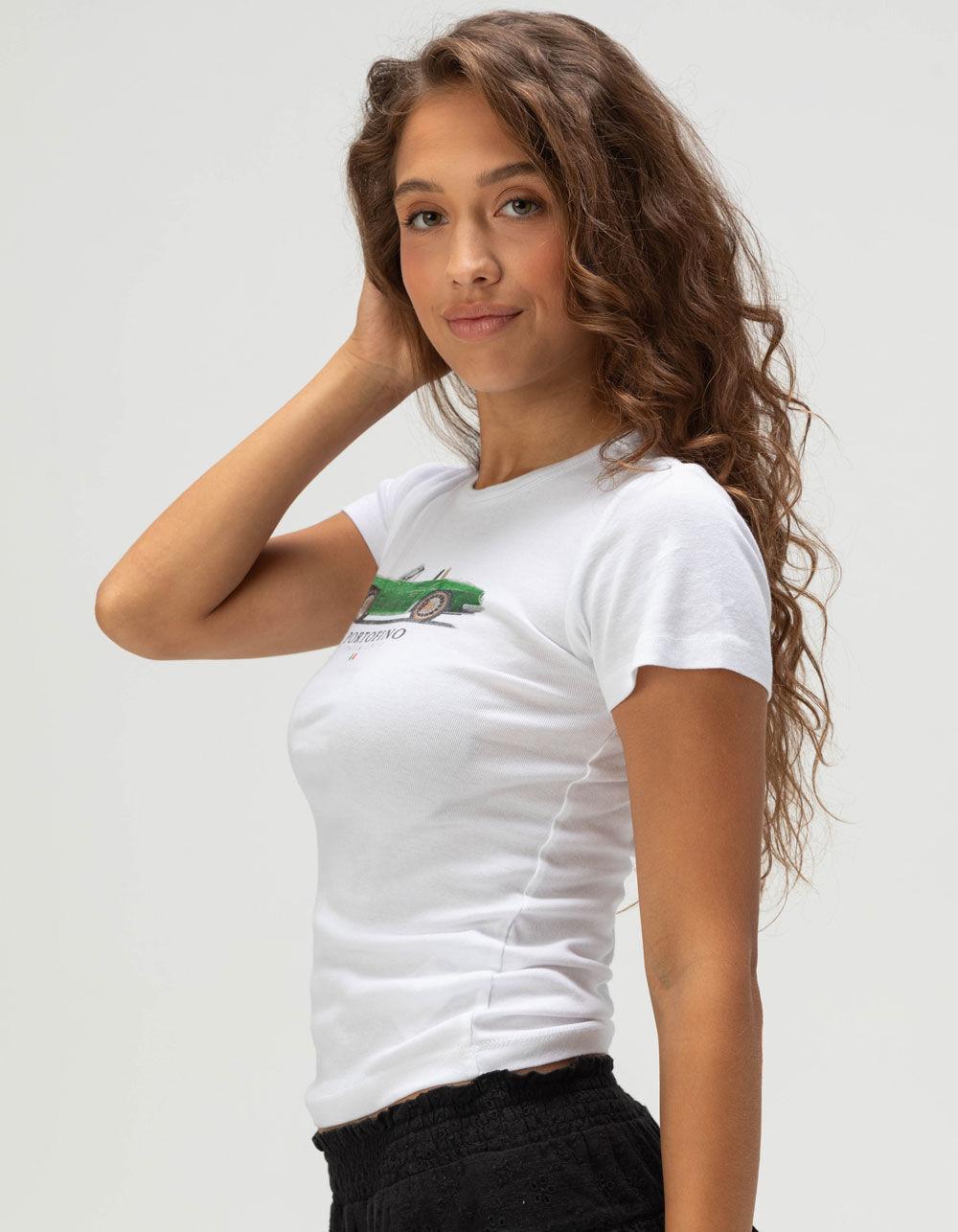 BDG Urban Outfitters Portofino Womens Baby Tee - WHITE Product Image