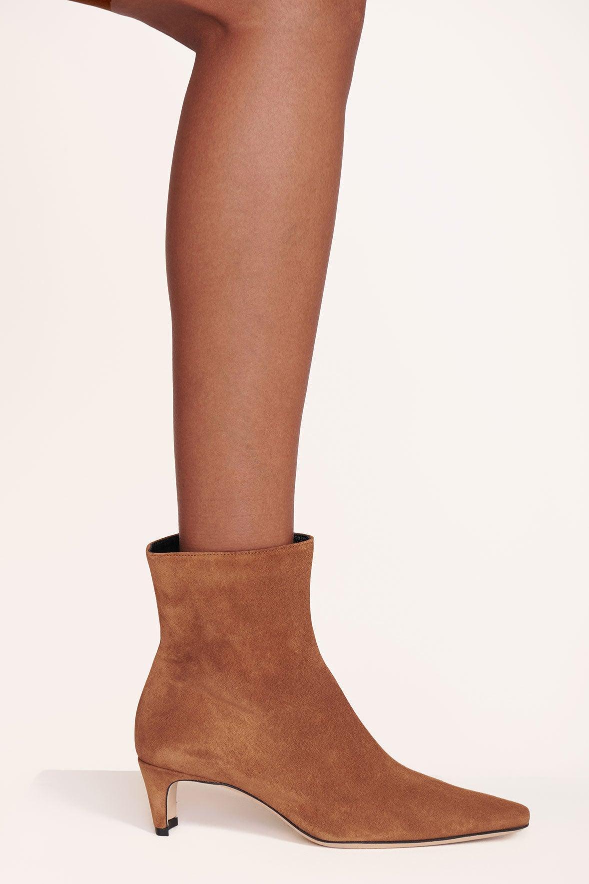 WALLY ANKLE BOOT | TAN SUEDE Product Image