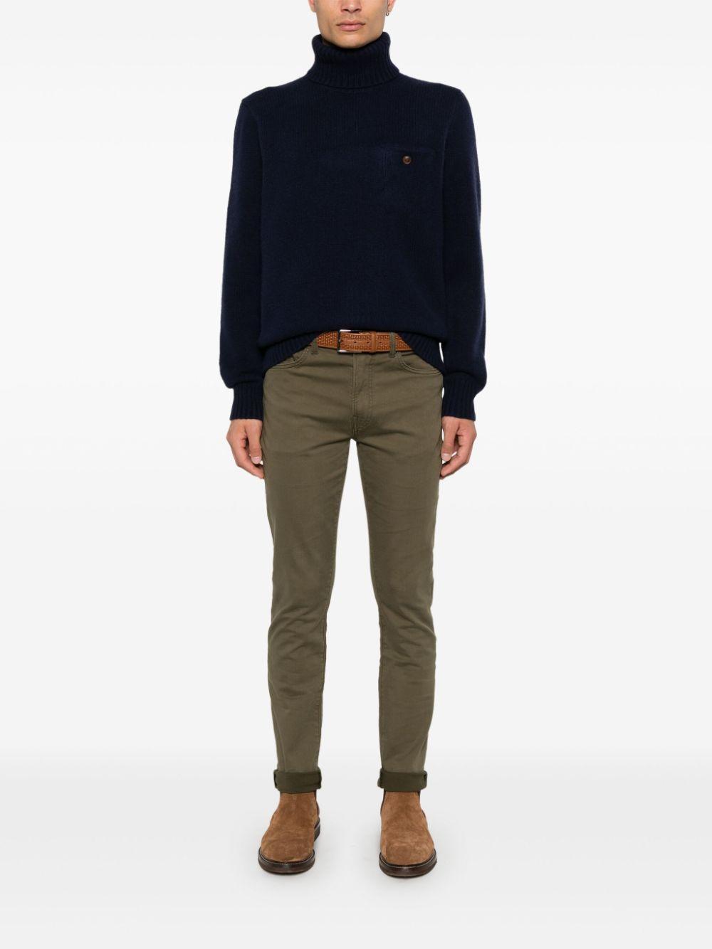 POLO RALPH LAUREN Roll-neck Sweater In Blue Product Image