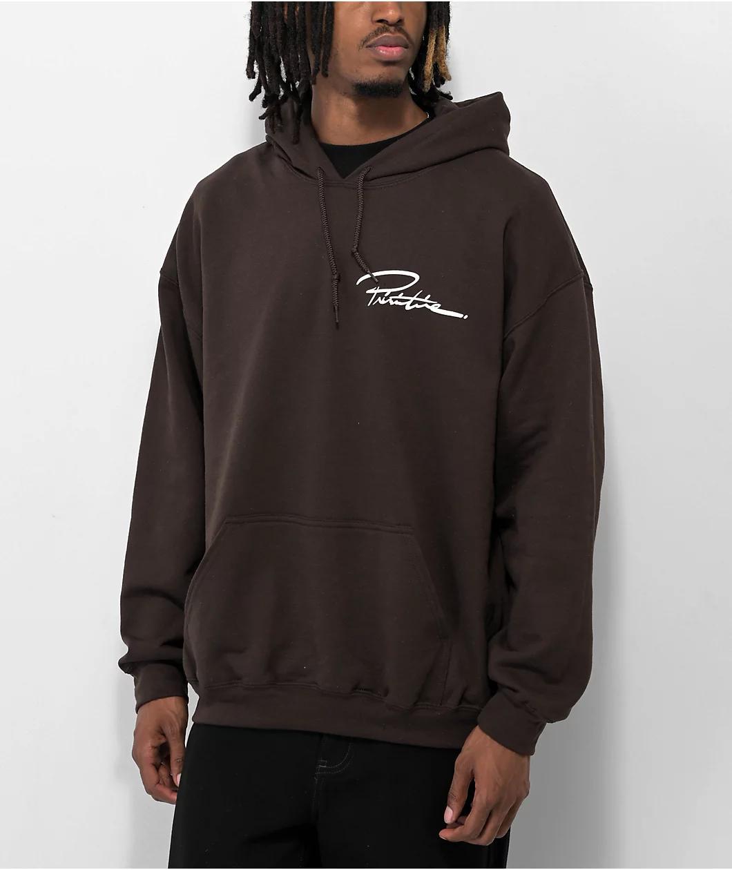 Primitive Open Arms Brown Hoodie Product Image