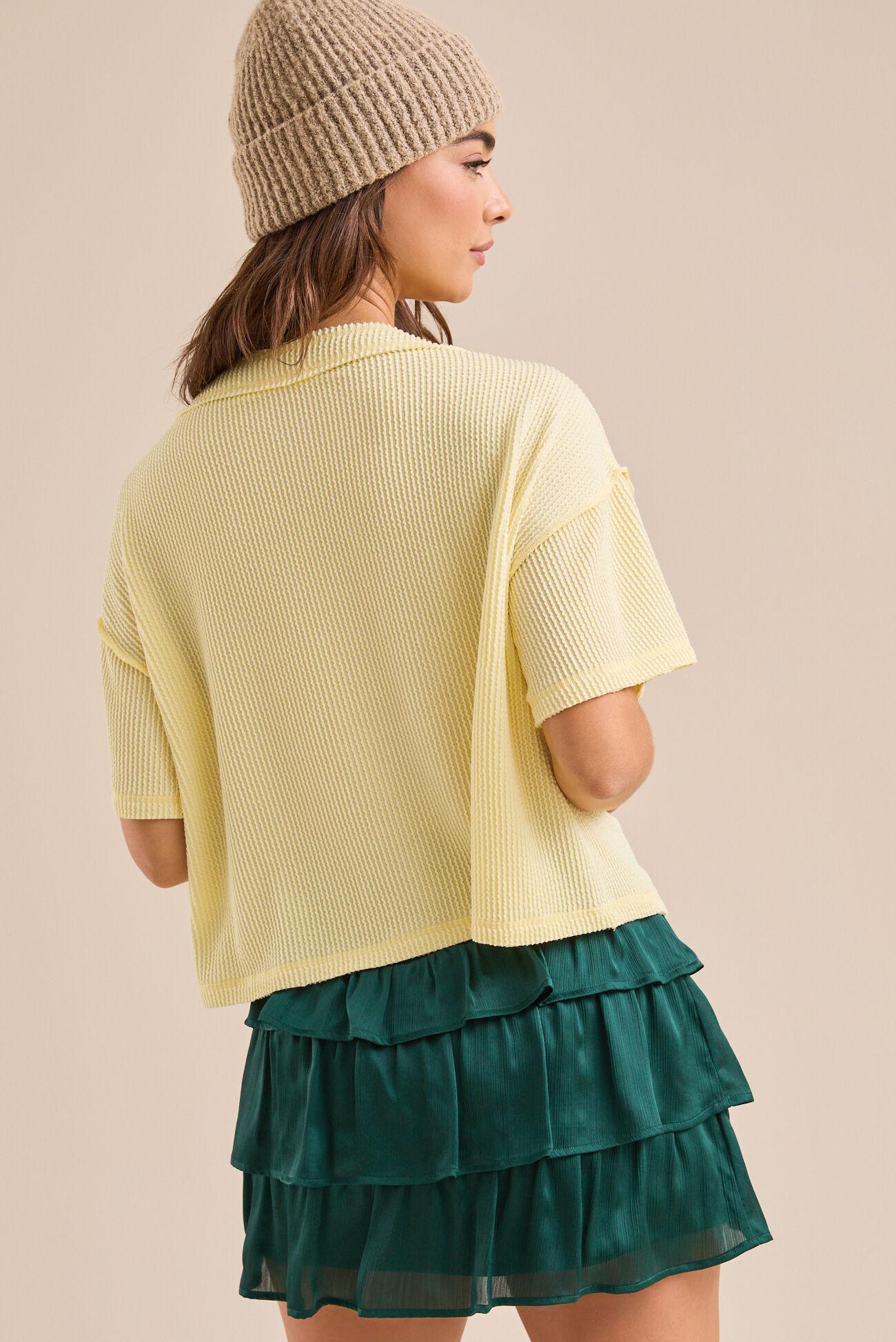 Ada Ribbed Boxy Tee Product Image