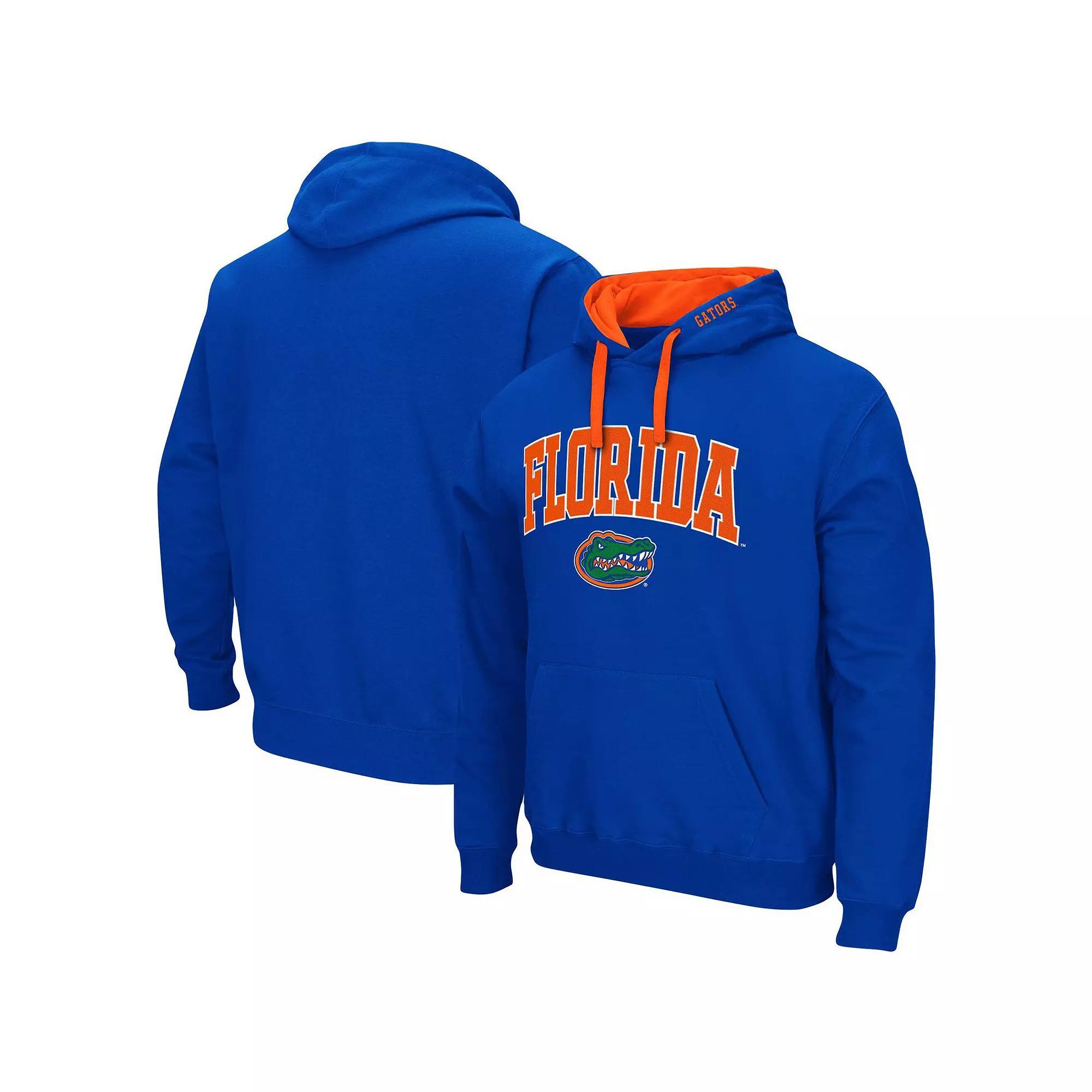 Men's Colosseum Royal Florida Gators Big & Tall Arch & Logo 2.0 Pullover Hoodie,  Product Image