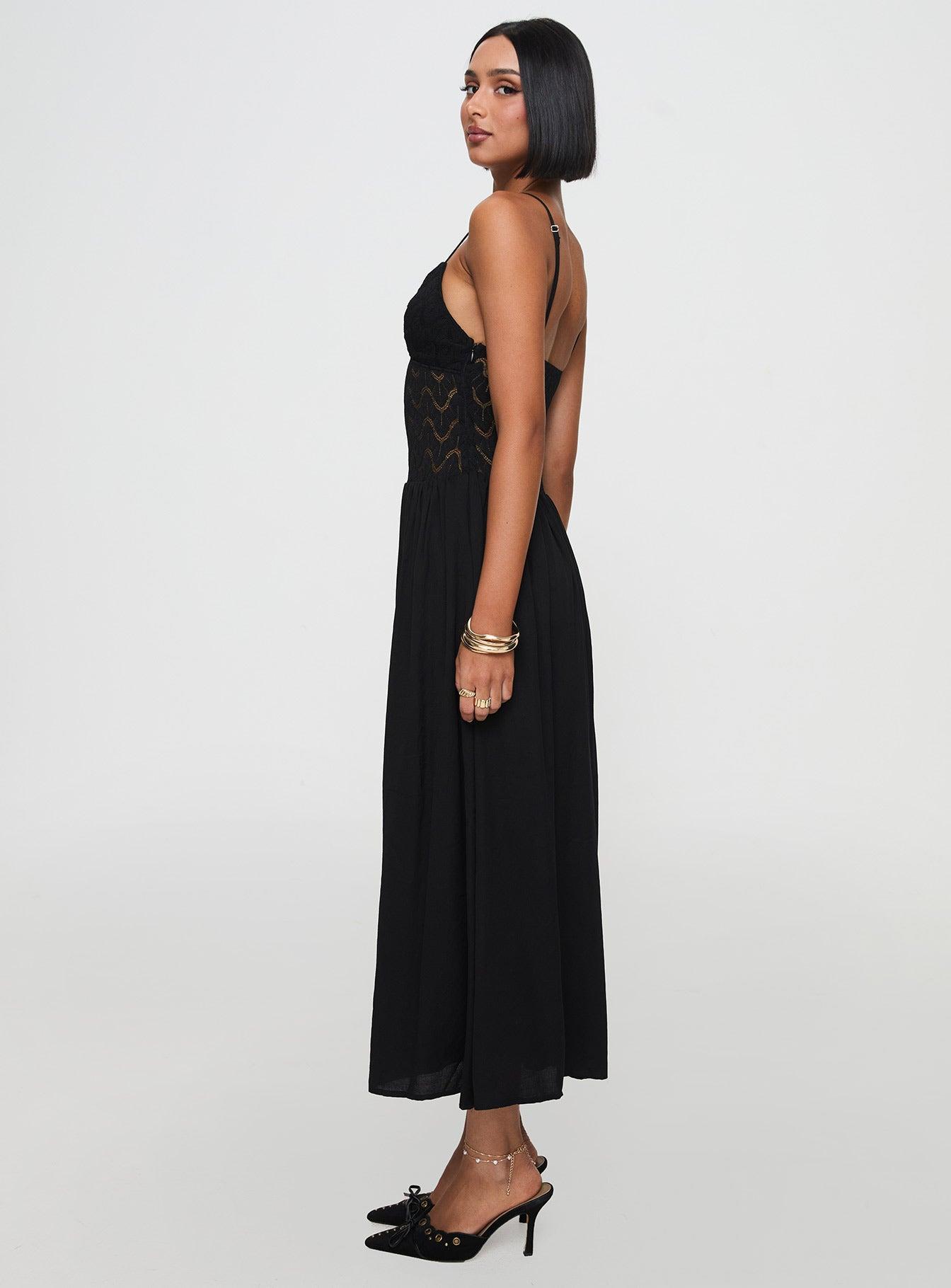 Speak Now Maxi Dress Black Product Image