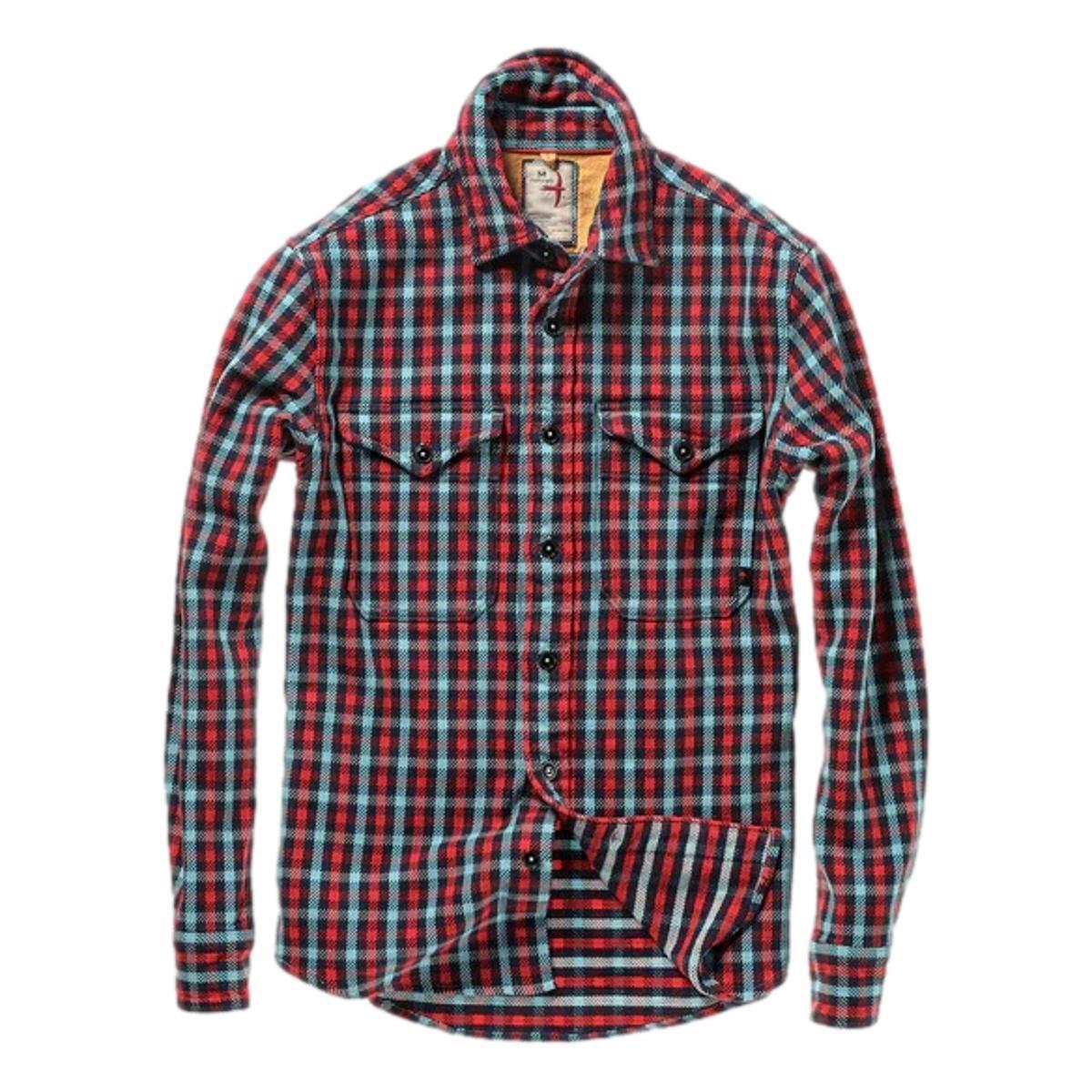 Mountain Flannel Red Navy Lt Blue Jumbo Check Product Image