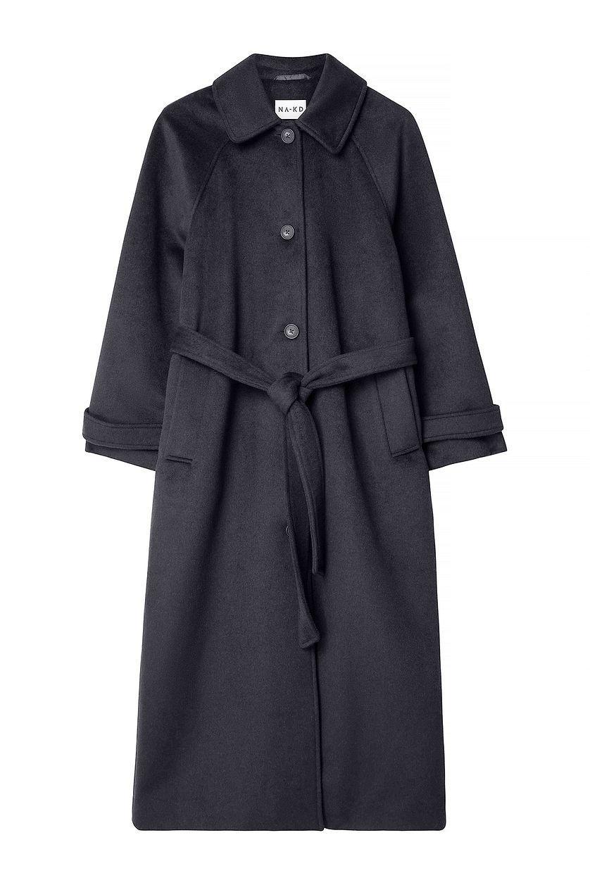 Raglan Sleeve Wool Blend Coat Product Image