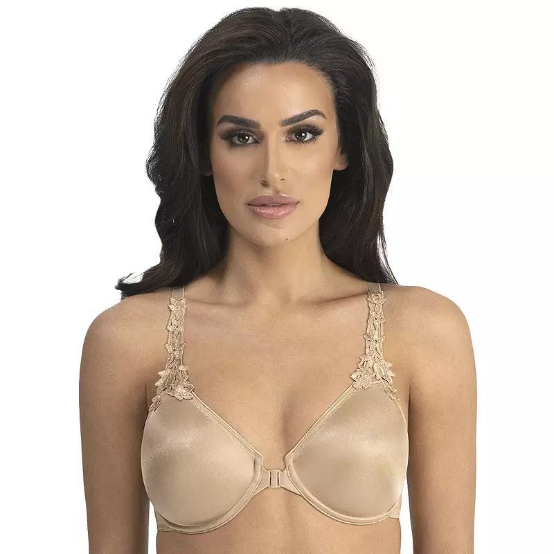 Dominique Meryl Front Close Minimizer T-Back Smoother Bra 7050, Women's, Size: 40 Dd, Brown Product Image