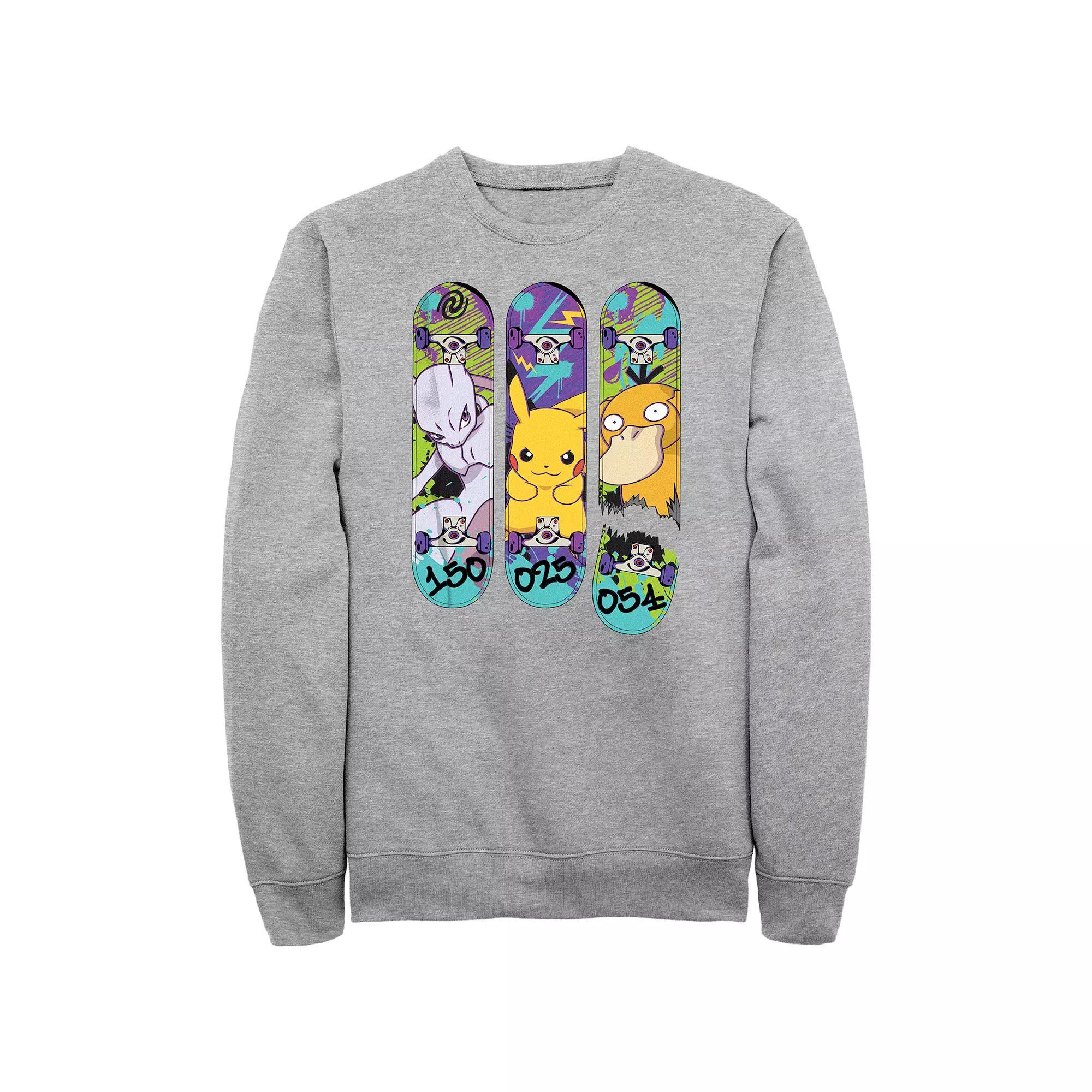 Men's Pokemon Skateboards Designs Fleece Sweatshirt,  Product Image