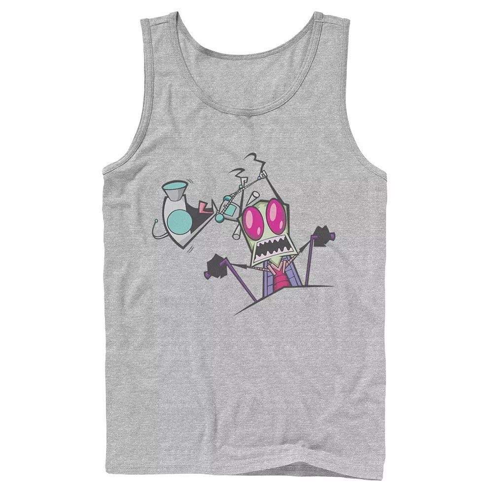 Men's Nickelodeon Invader Zim Gir Pulling Zim's Antennas Portrait Graphic Graphic Tank Top,  Product Image