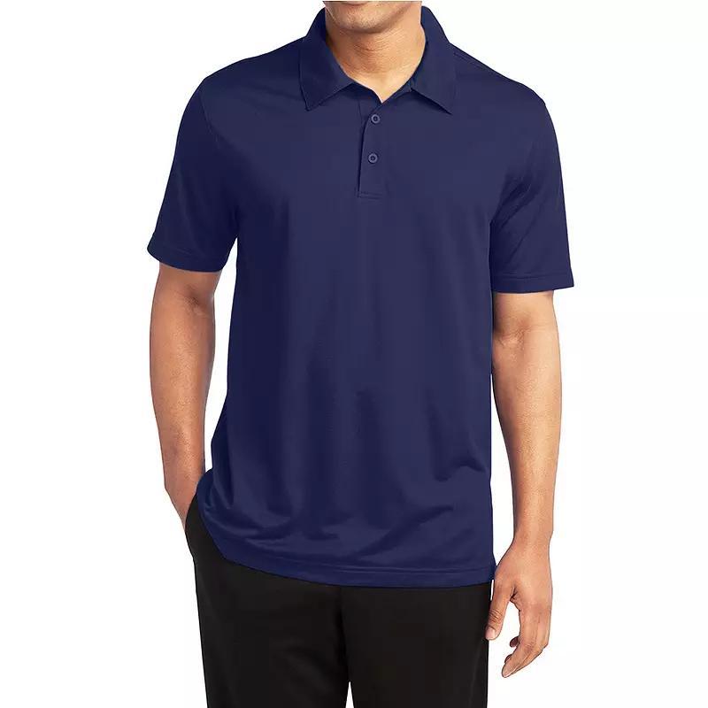 Mens Galaxy By Harvic Moisture-Wicking Polo Blue Product Image