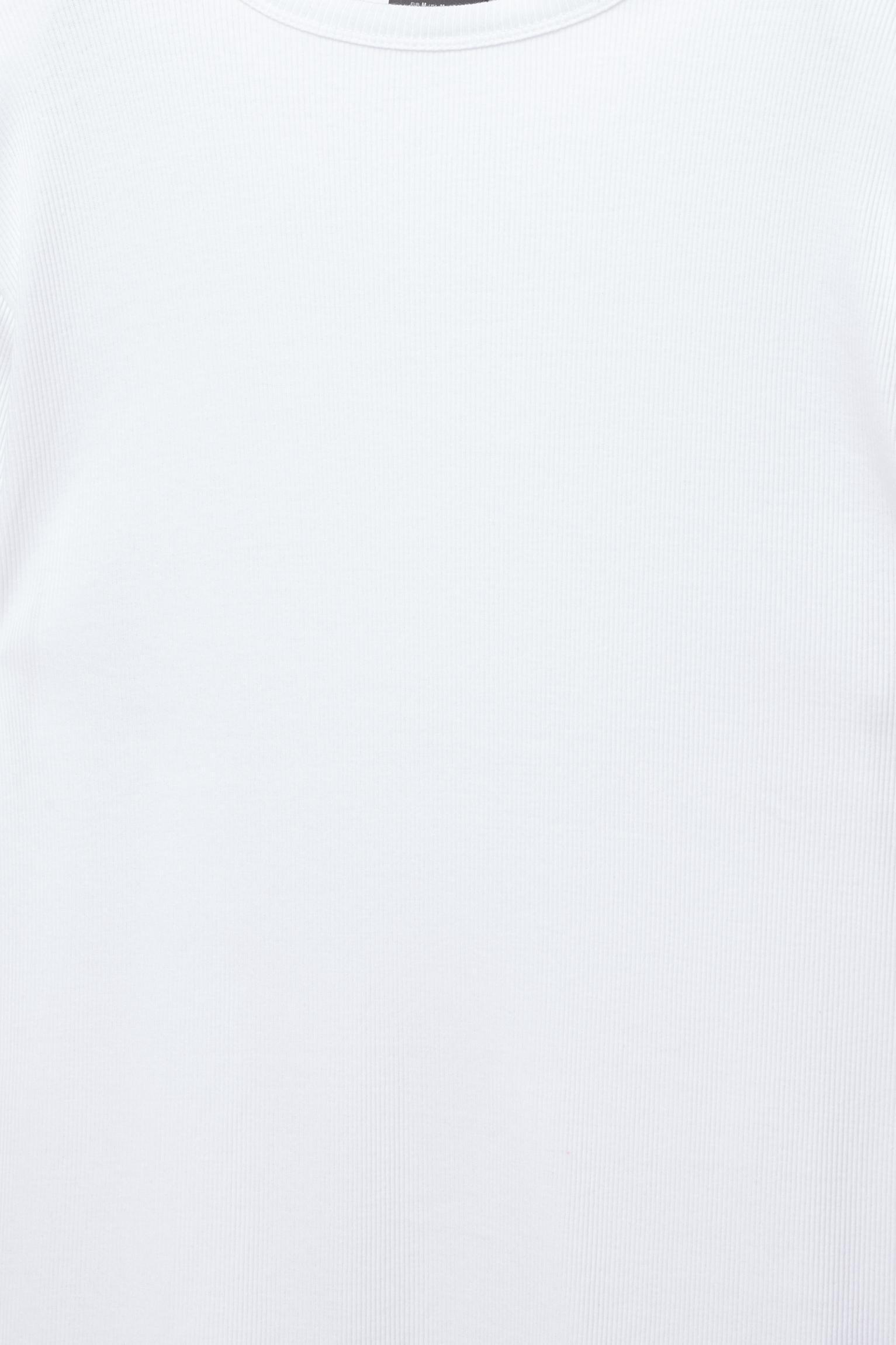 Ribbed short sleeve T-shirt Product Image