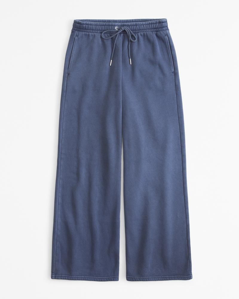 Essential Mid Rise Wide Leg Sweatpant Product Image