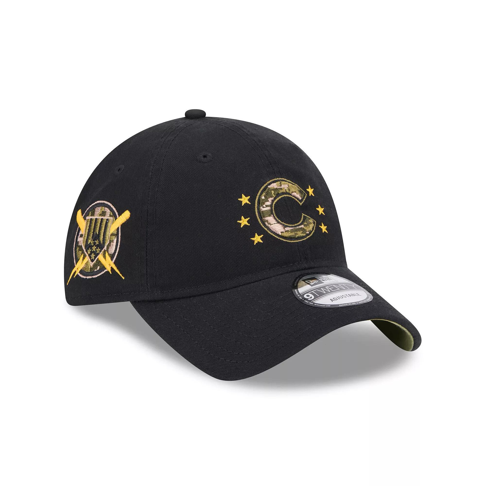 Men's New Era Black Chicago Cubs 2024 Armed Forces Day 9TWENTY Adjustable Hat Product Image