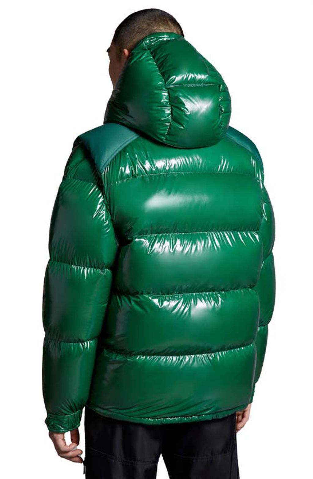 MONCLER Karakorum Brand-embroidered Padded Regular-fit Shell-down Jacket In Olive Product Image