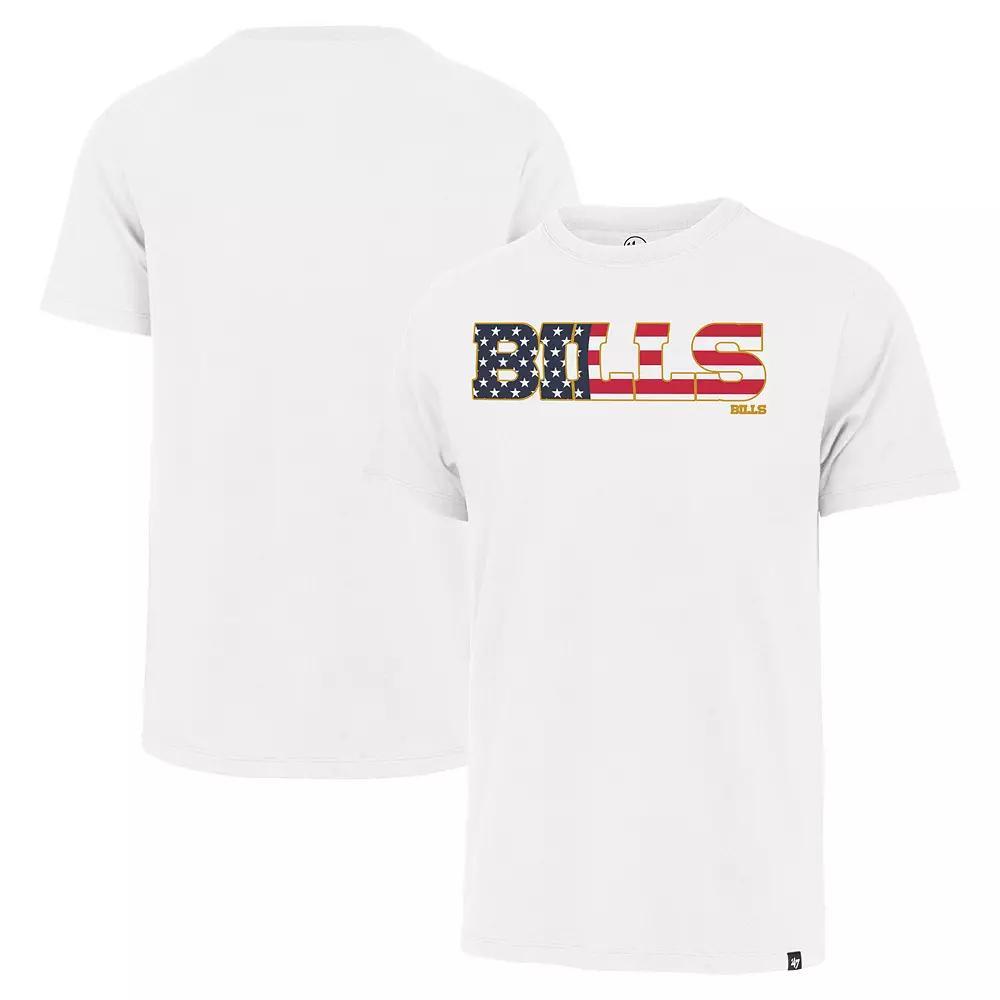 Men's '47 White Buffalo Bills Flag Script Franklin T-Shirt, Size: XL Product Image