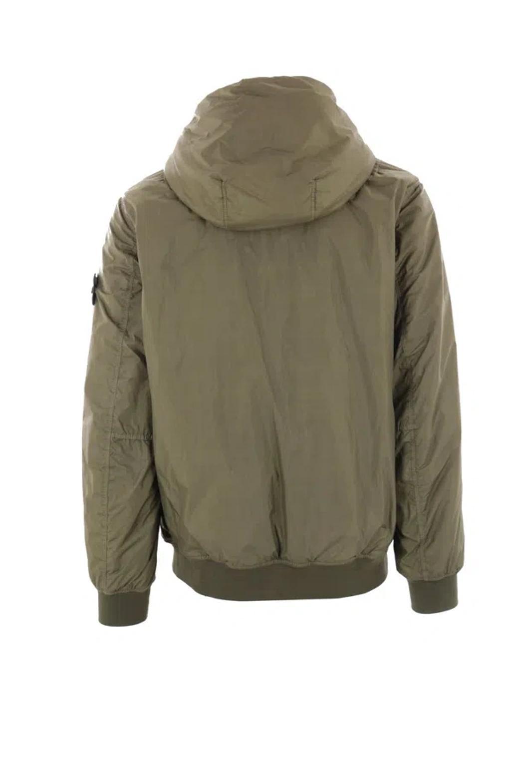 STONE ISLAND Zip In Green Product Image