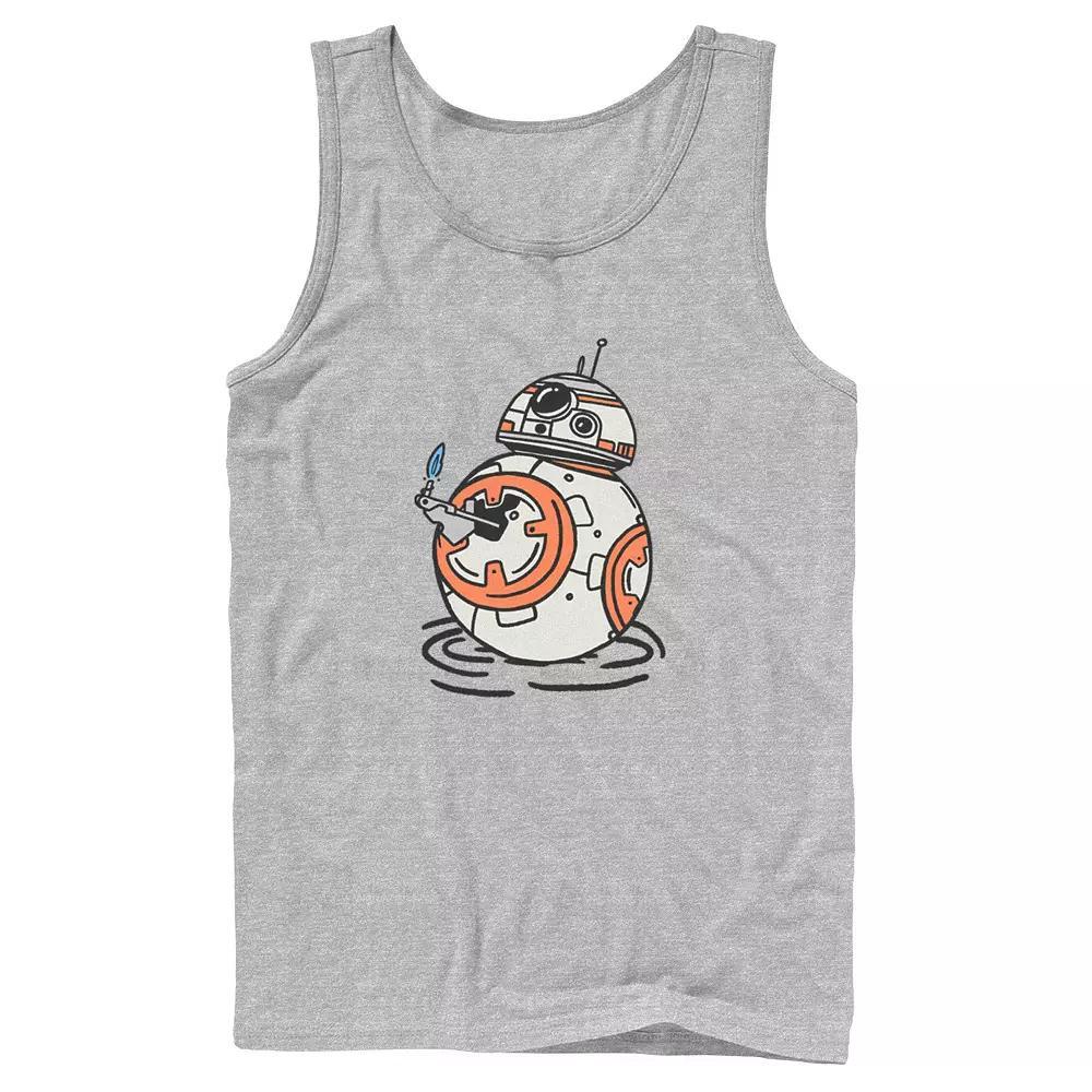 Men's Star Wars The Rise of Skywalker BB-8 Lighter Tank Top, Size: Large, Athletic Grey Product Image