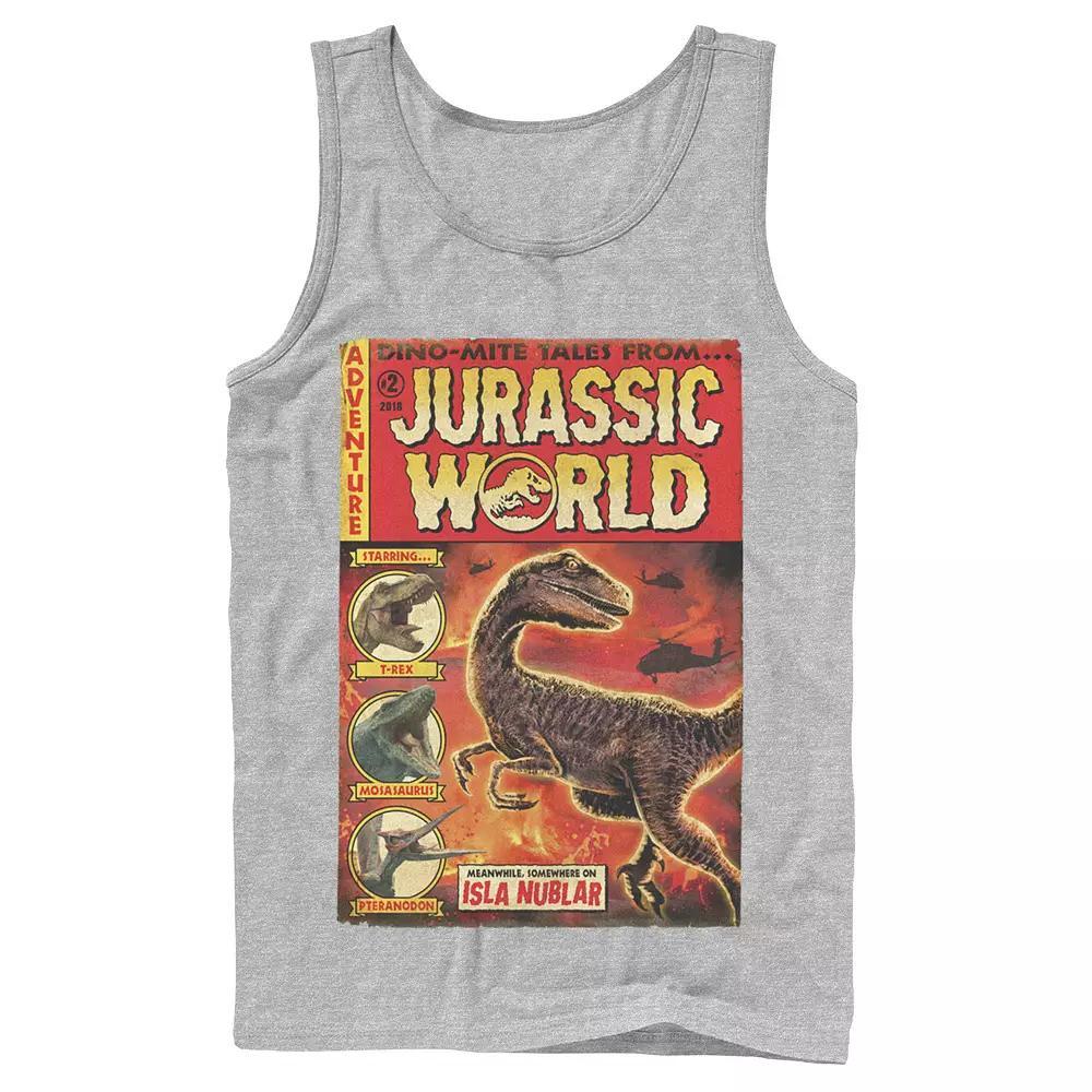 Men's Jurassic World Two Dino-Mite Tales Vintage Tank Top,  Product Image