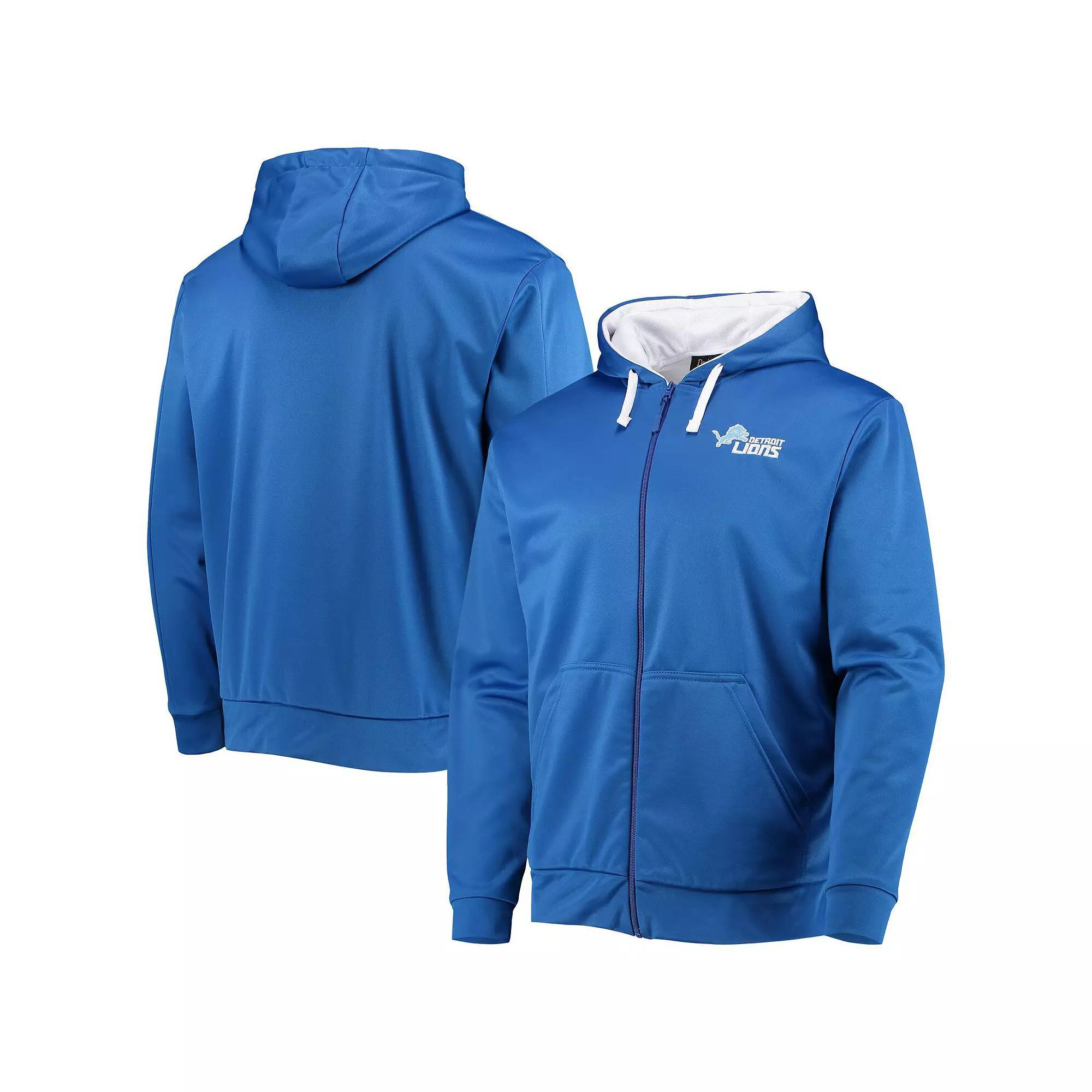 Men's Dunbrooke Blue/White Detroit Lions Apprentice Full-Zip Hoodie, Size: 2XL Product Image