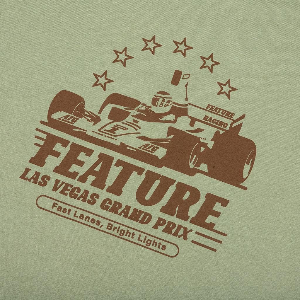 Vegas Racer Comic Tee - Oil Green Male Product Image