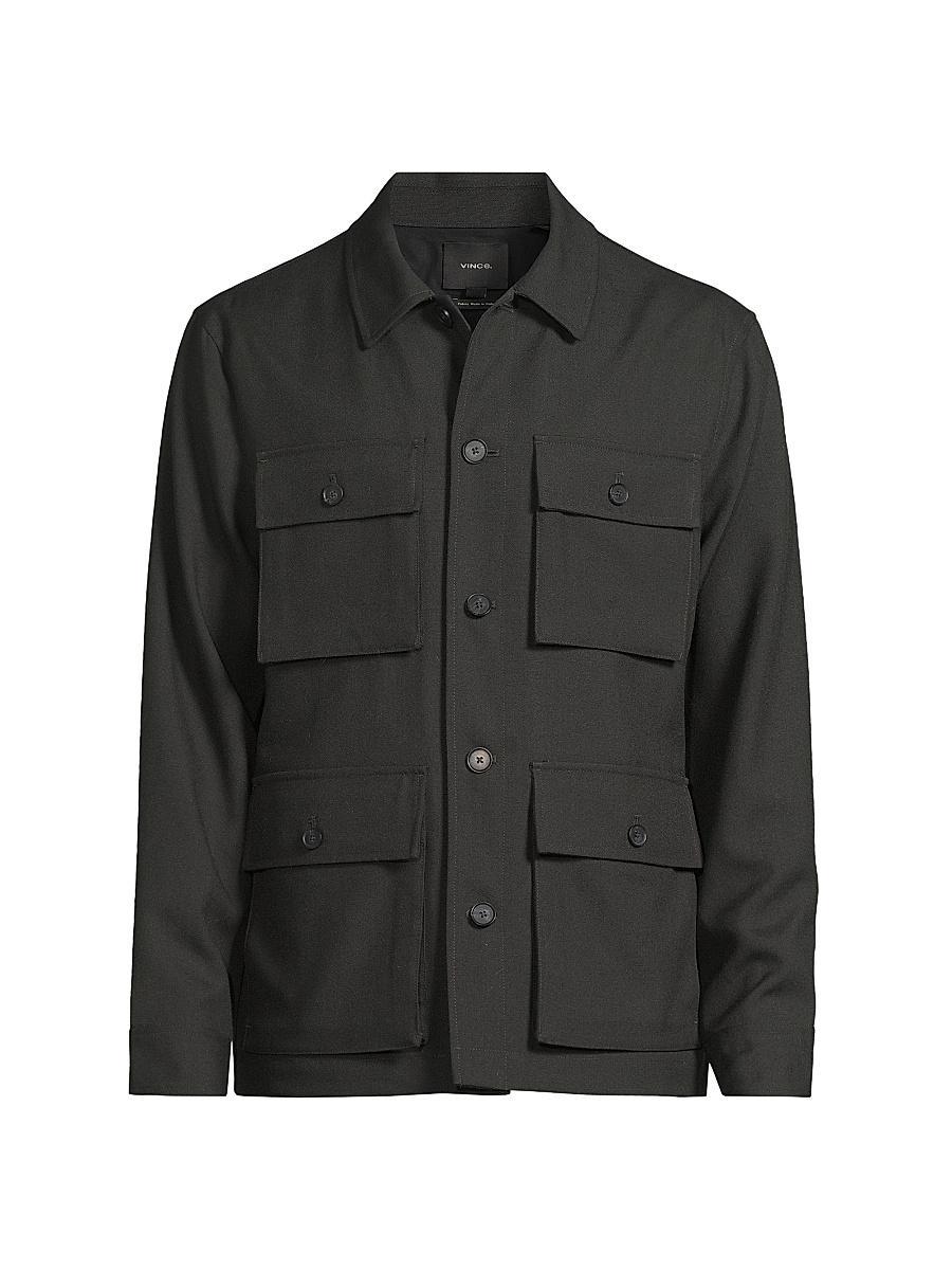 Italian Tropical Wool Field Jacket Product Image