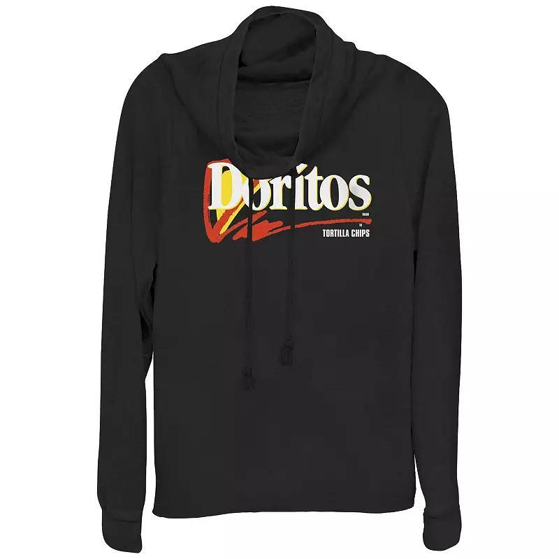 Juniors' Doritos Tortilla Chips Logo Cowlneck Graphic Lightweight Long Sleeve, Girl's,  Product Image