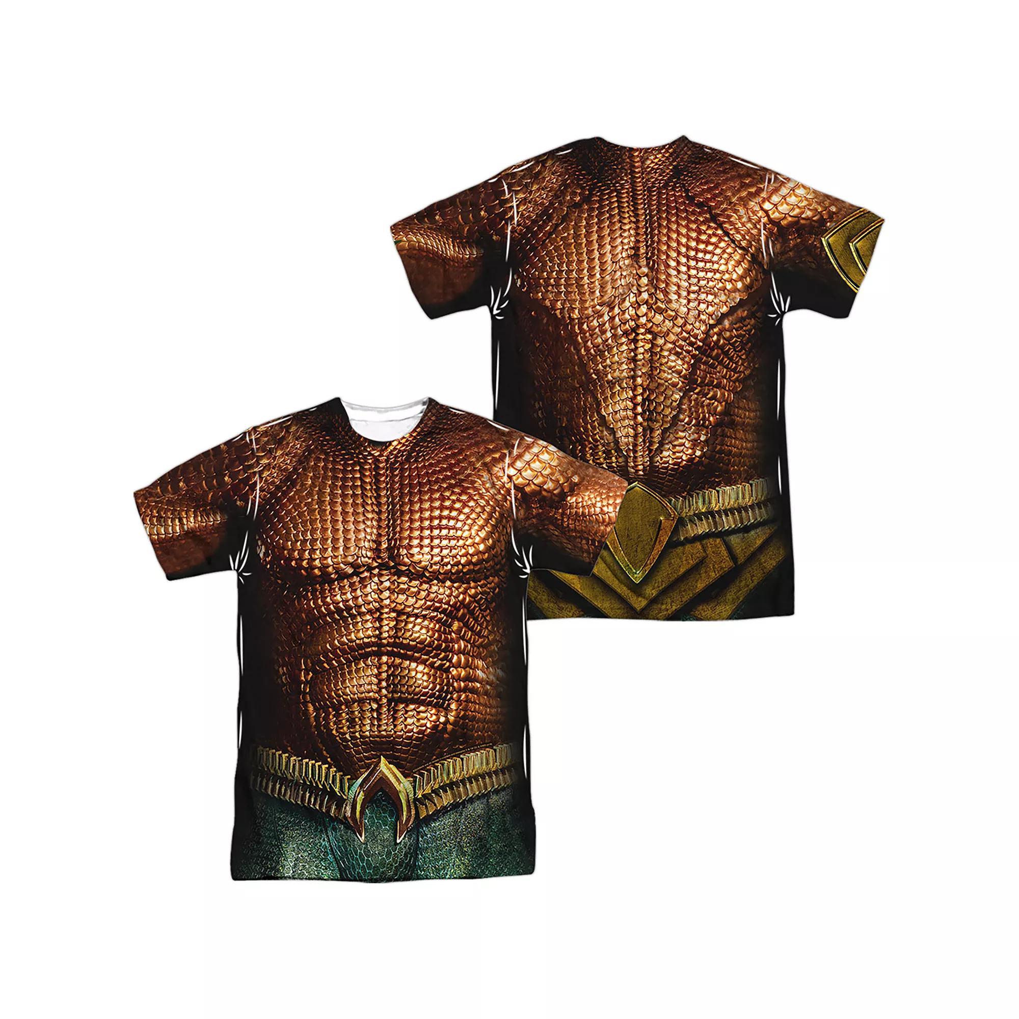 Men's Aquaman Body Sublimated Graphic Tee, Size: Medium, Black Product Image