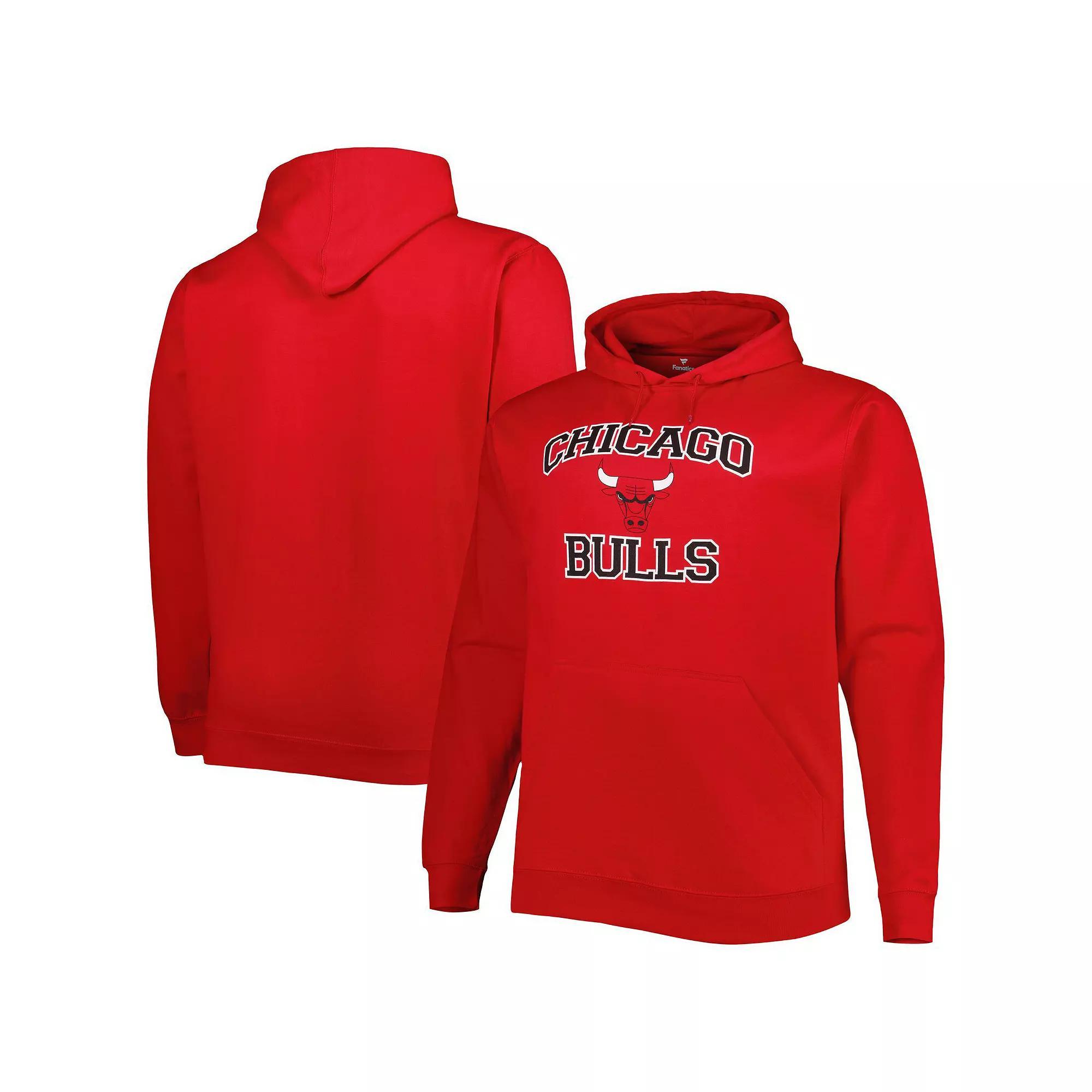 Men's Red Chicago Bulls Big & Tall Heart & Soul Pullover Hoodie, Size: 2XLT Product Image