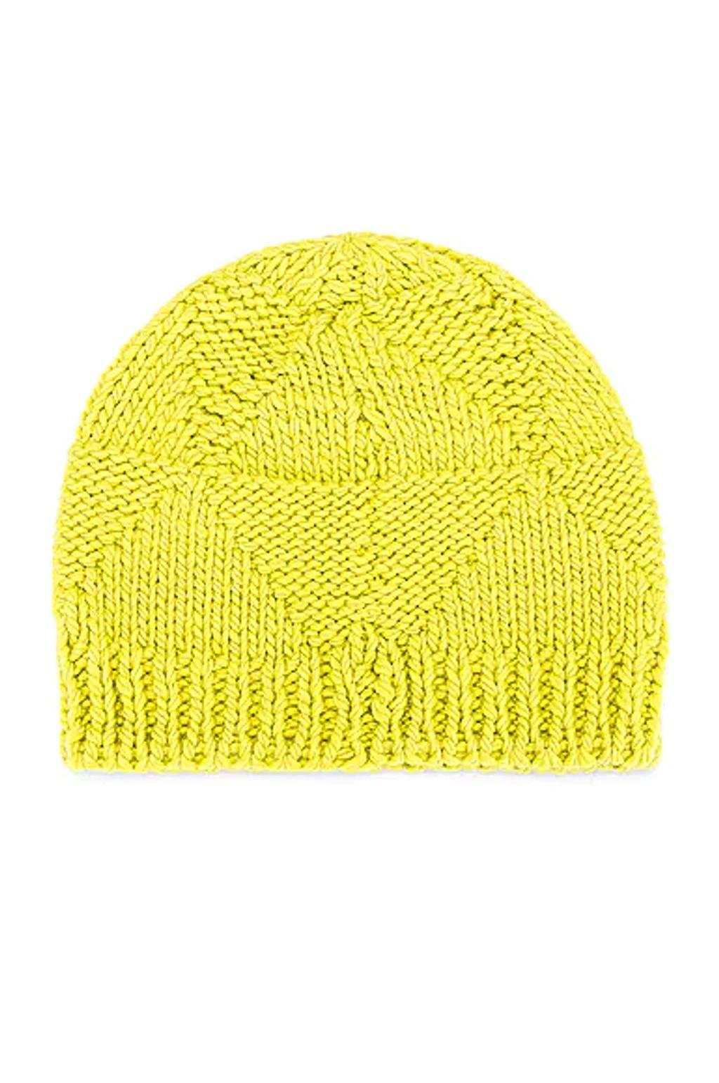 BOTTEGA VENETA Wool Beanie In Kiwi Product Image