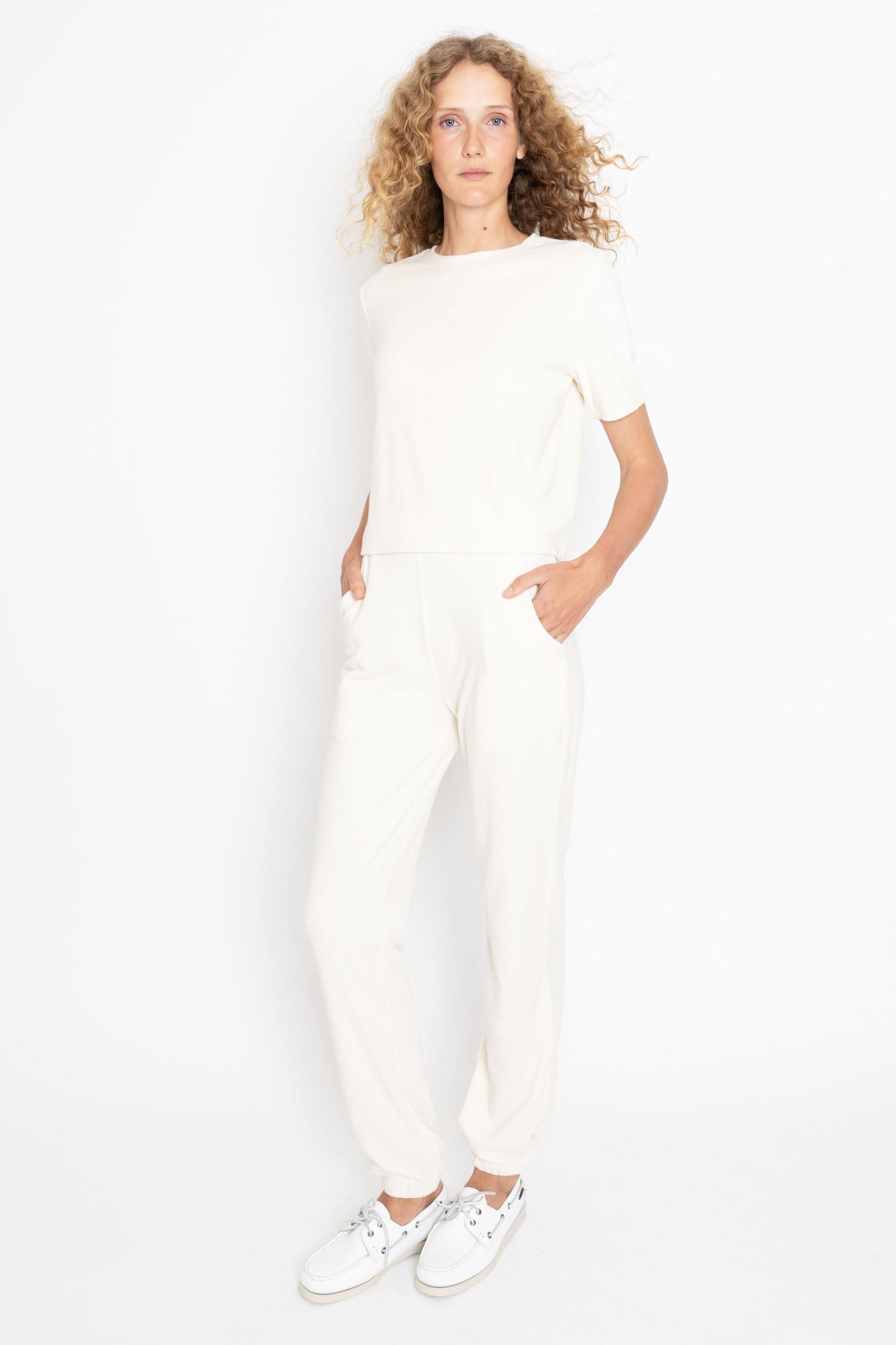 The Terry Sweatpants - Cream Female Product Image