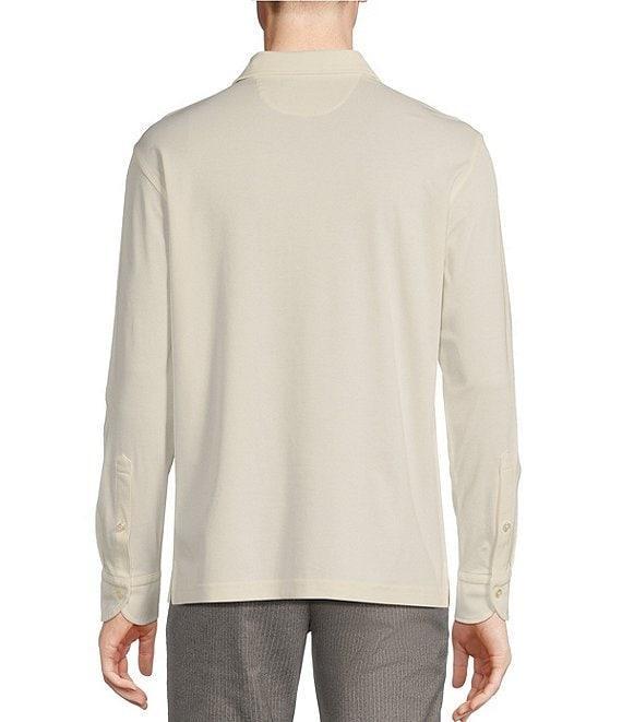 Daniel Cremieux Signature Label Mount Lussari Collection Birdseye Knit Long Sleeve Polo Shirt Product Image