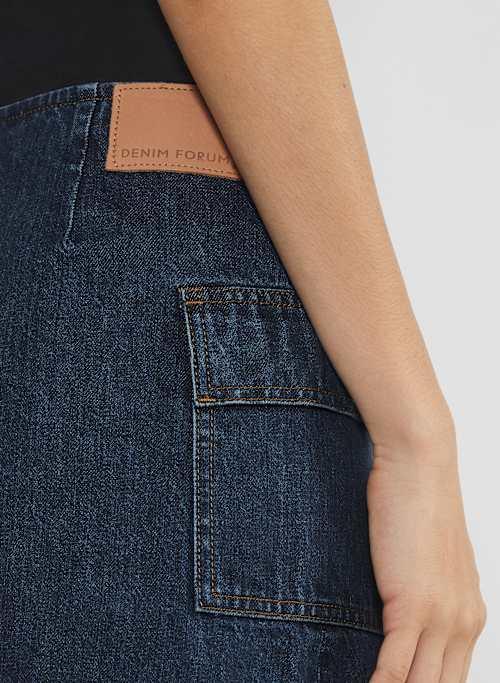 the ‘90s cargo micro denim skirt Product Image