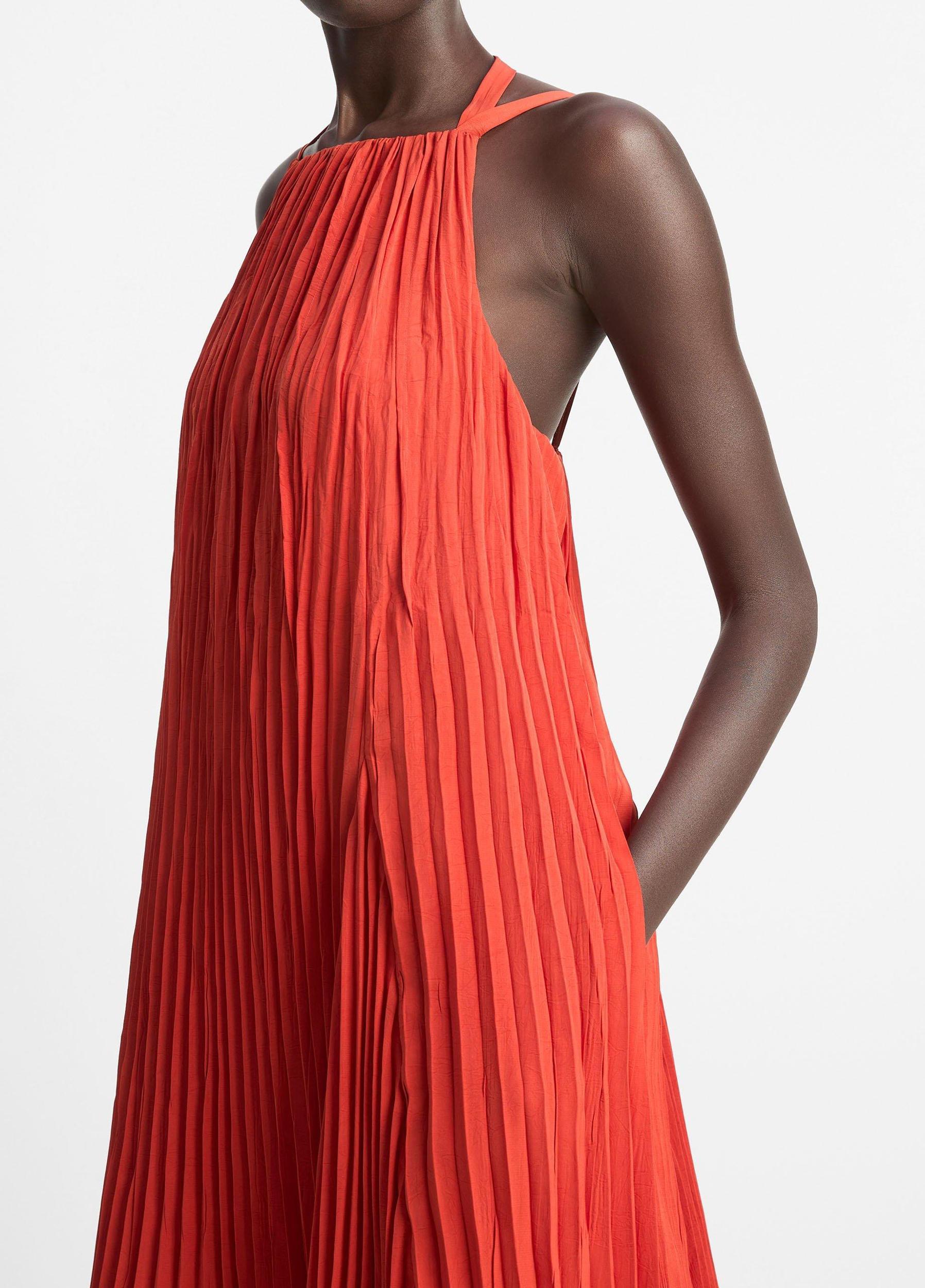 Pintuck Pleated A-Line Dress Product Image