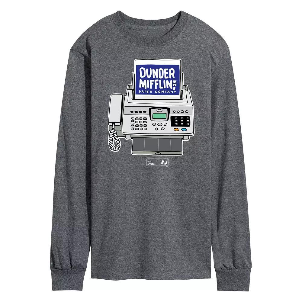 Men's The Office Fax Machine Logo Tee, Size: Small, Gray Product Image