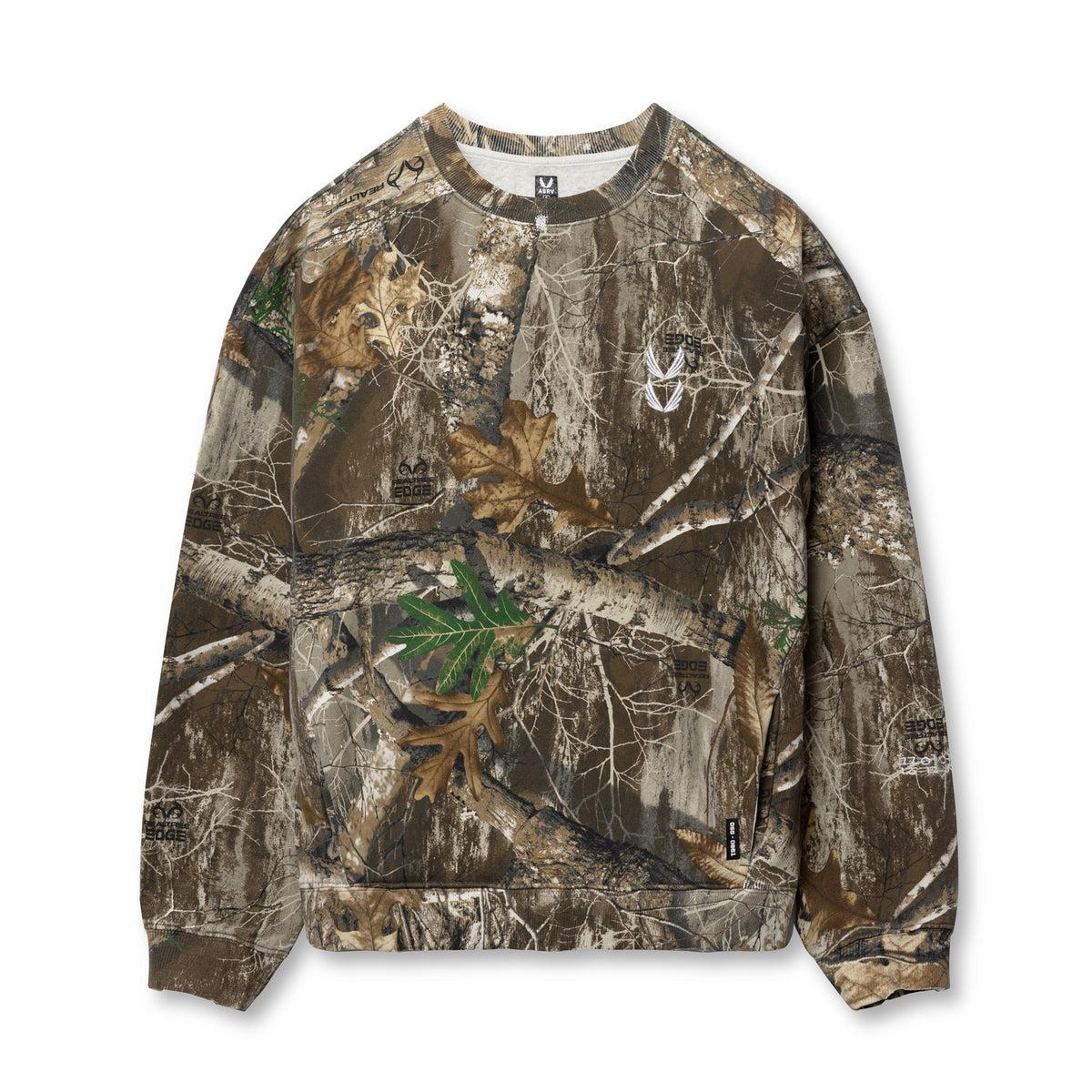 0861. Tech Essential™ Distressed Crewneck - Realtree® Camo Product Image