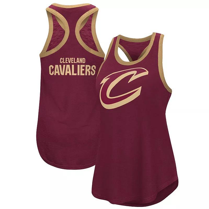 Womens G-III 4Her by Carl Banks Wine Cleveland Cavaliers Showdown Scoop-Neck Racerback Tank Top Product Image